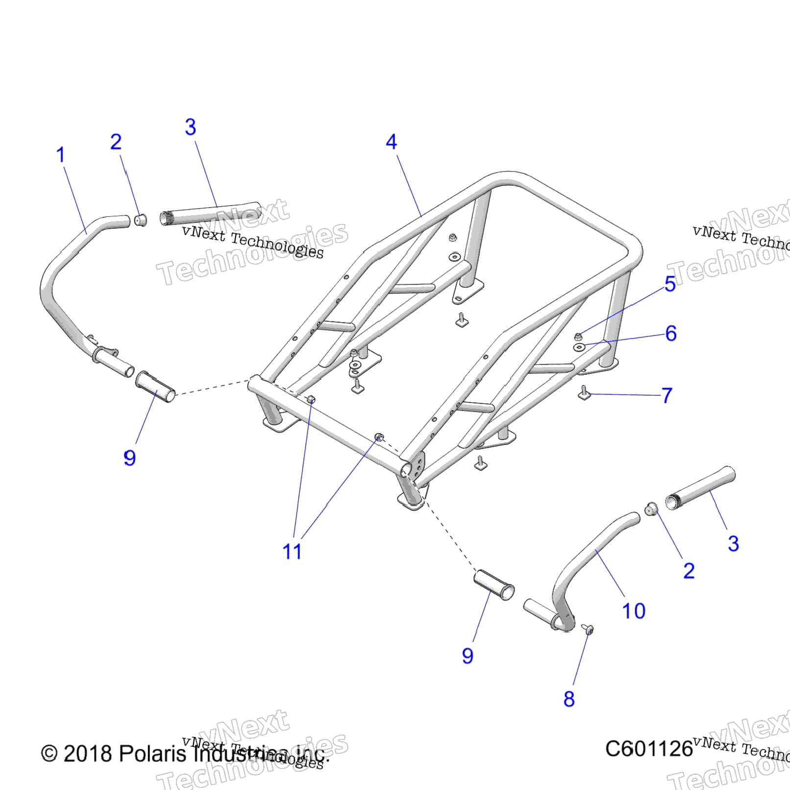 Chassis, Rack & Passenger Hand Hold