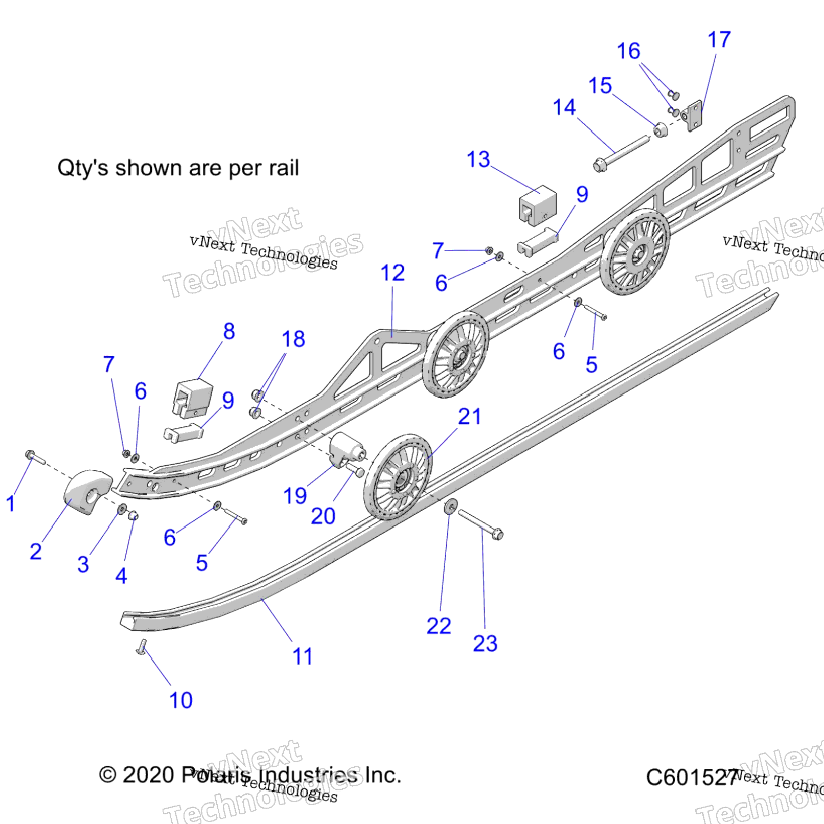 Suspension, Rail, LhRh