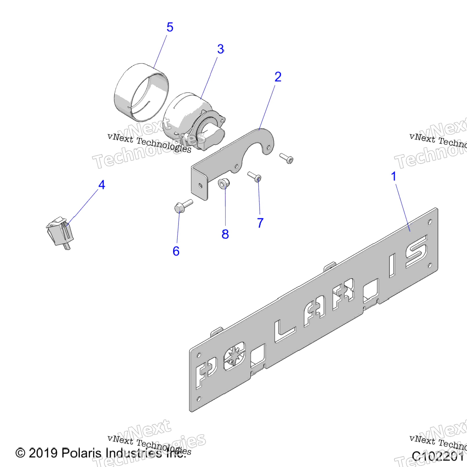 Electrical, Fog Lamp & Front License Bracket A22sgs95fn