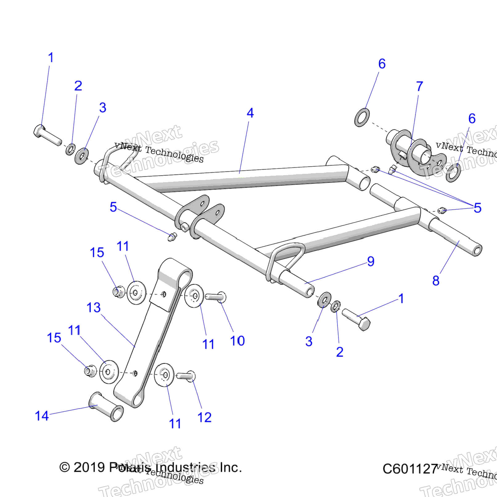 Suspension, Torque Arm, Front