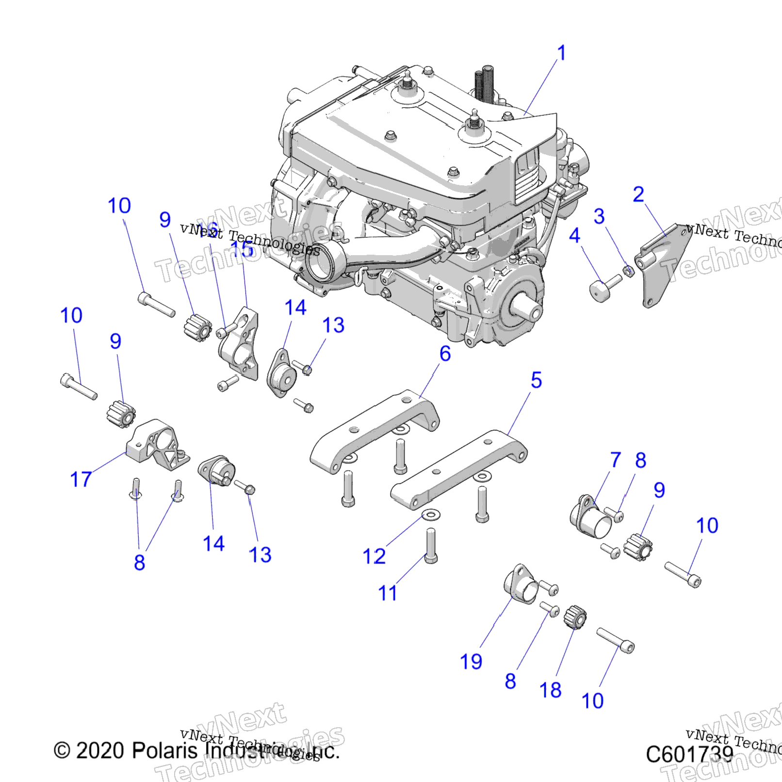 Engine, Mounting