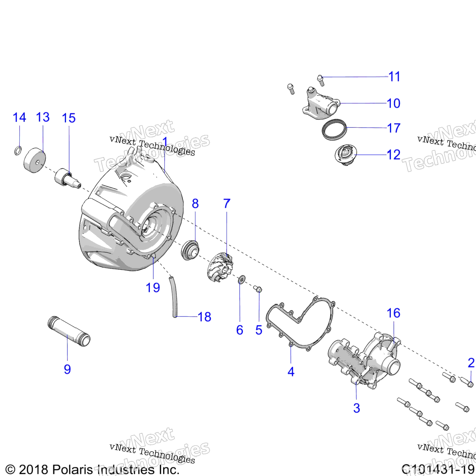 Engine, Cooling System & Water Pump