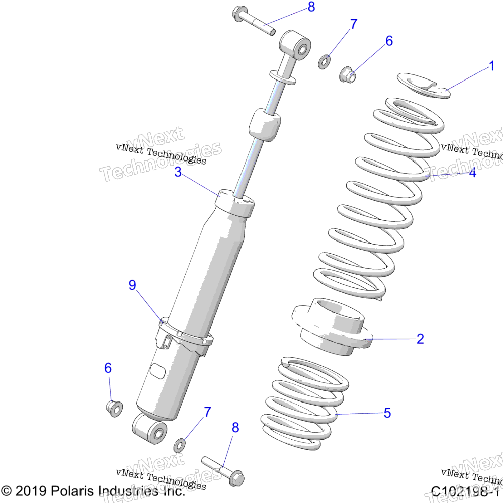 Suspension, Shock, Rear