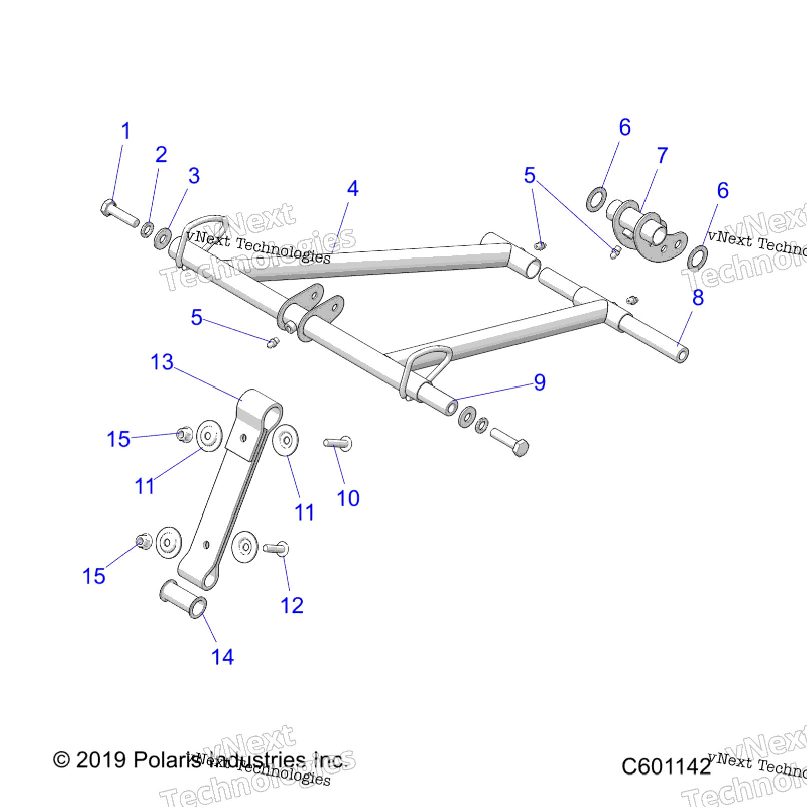 Suspension, Torque Arm, Front