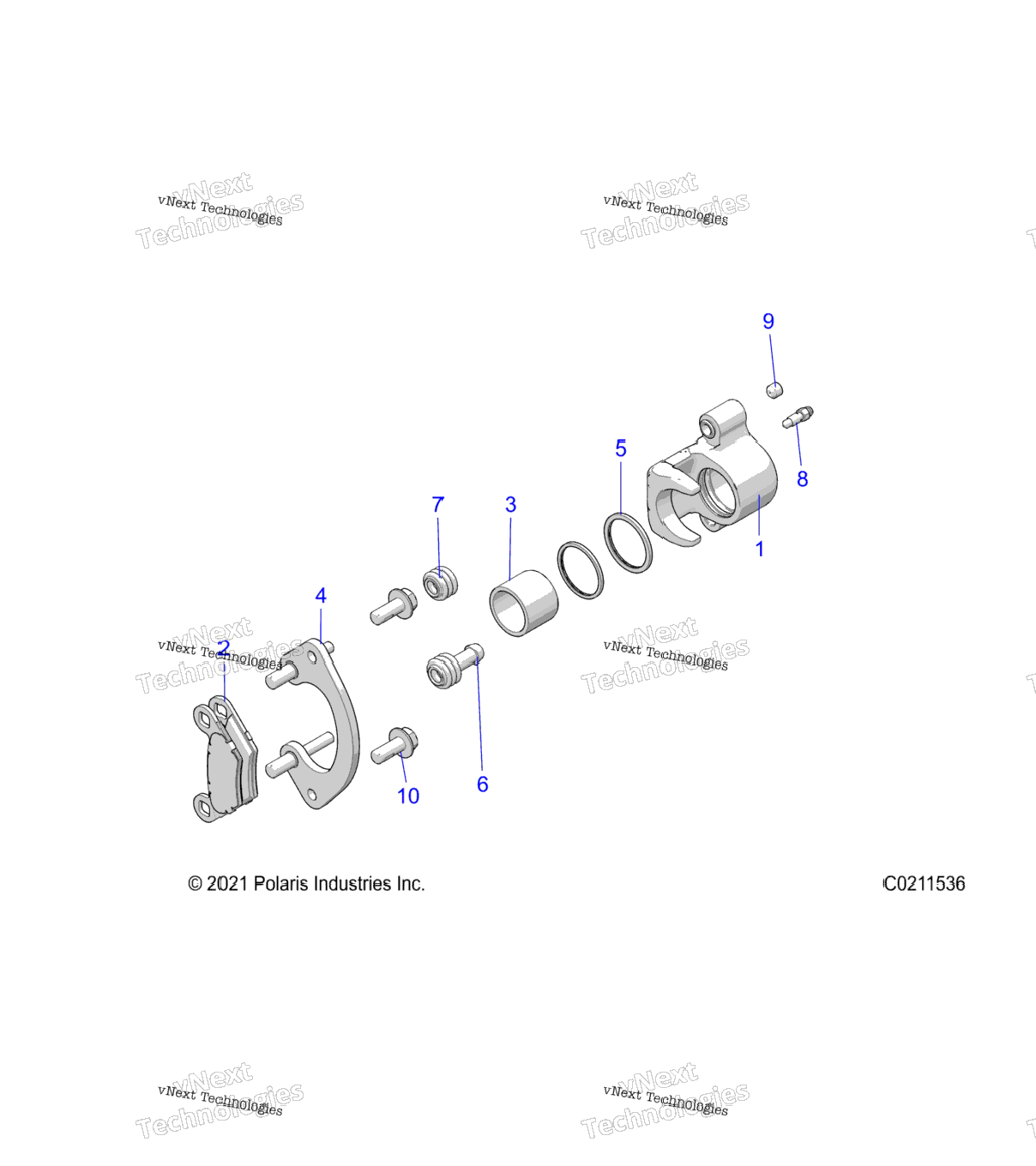 Brakes, Front Caliper A23sge95fnS95cnS95fn