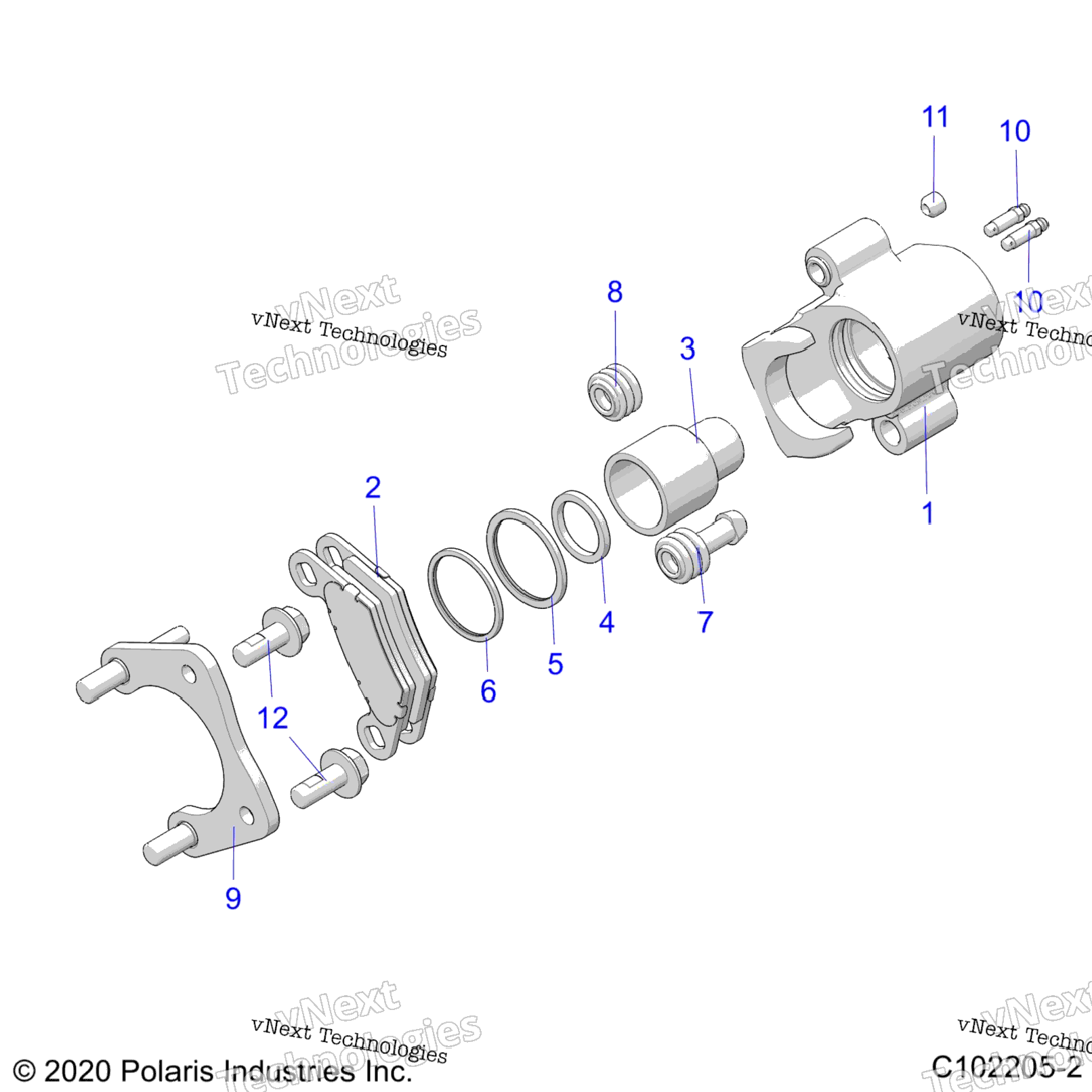 Brakes, Rear Caliper A23sge95fnS95cnS95fn