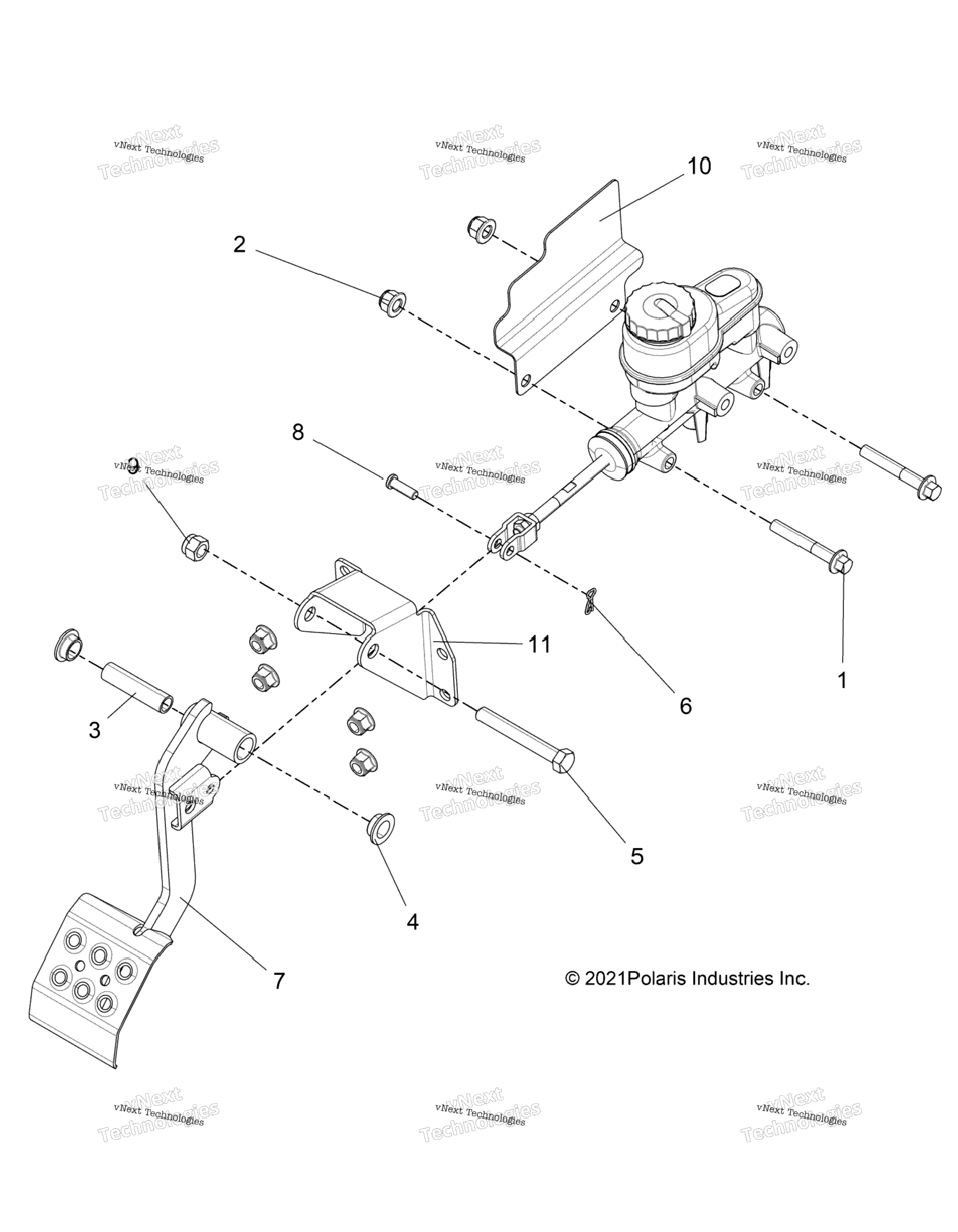 Brakes, Pedal & Master Cylinder Mounting