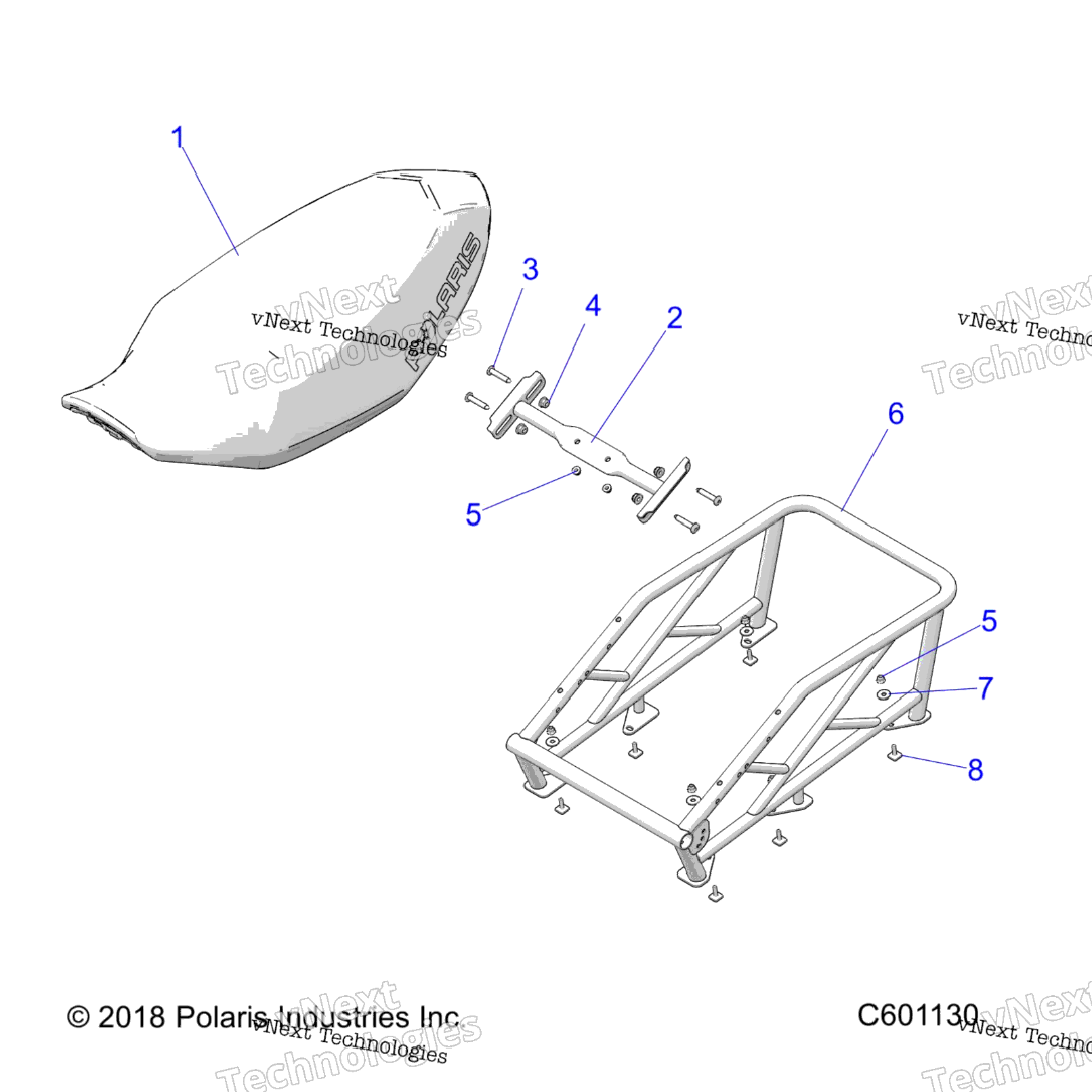 Body, Seat Asm. & Rack