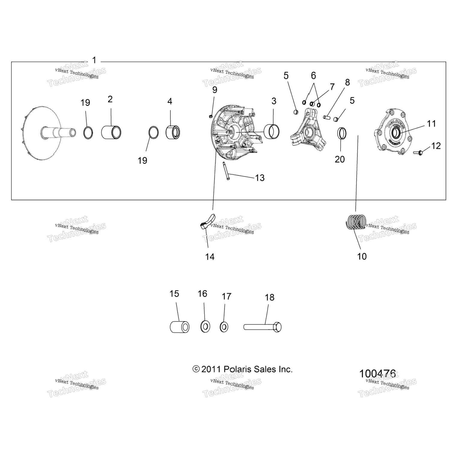 Drive Train, Primary Clutch A23sge95fnS95cnS95fn