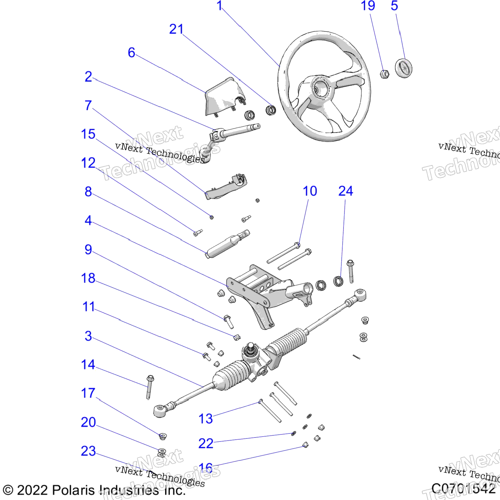 Steering, Steering Asm