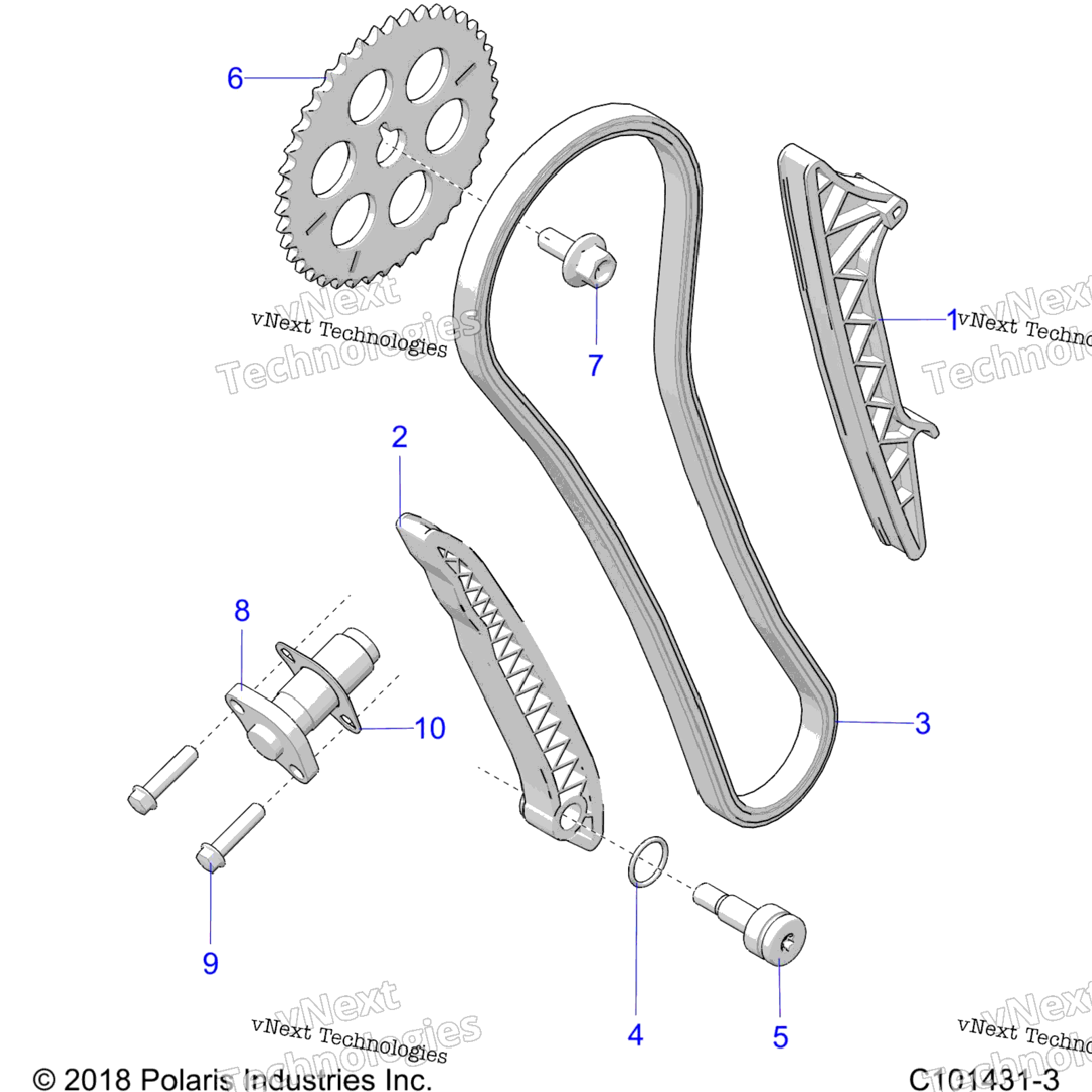 Engine, Cam Chain And Tensioner A23sge95fnS95cnS95fn