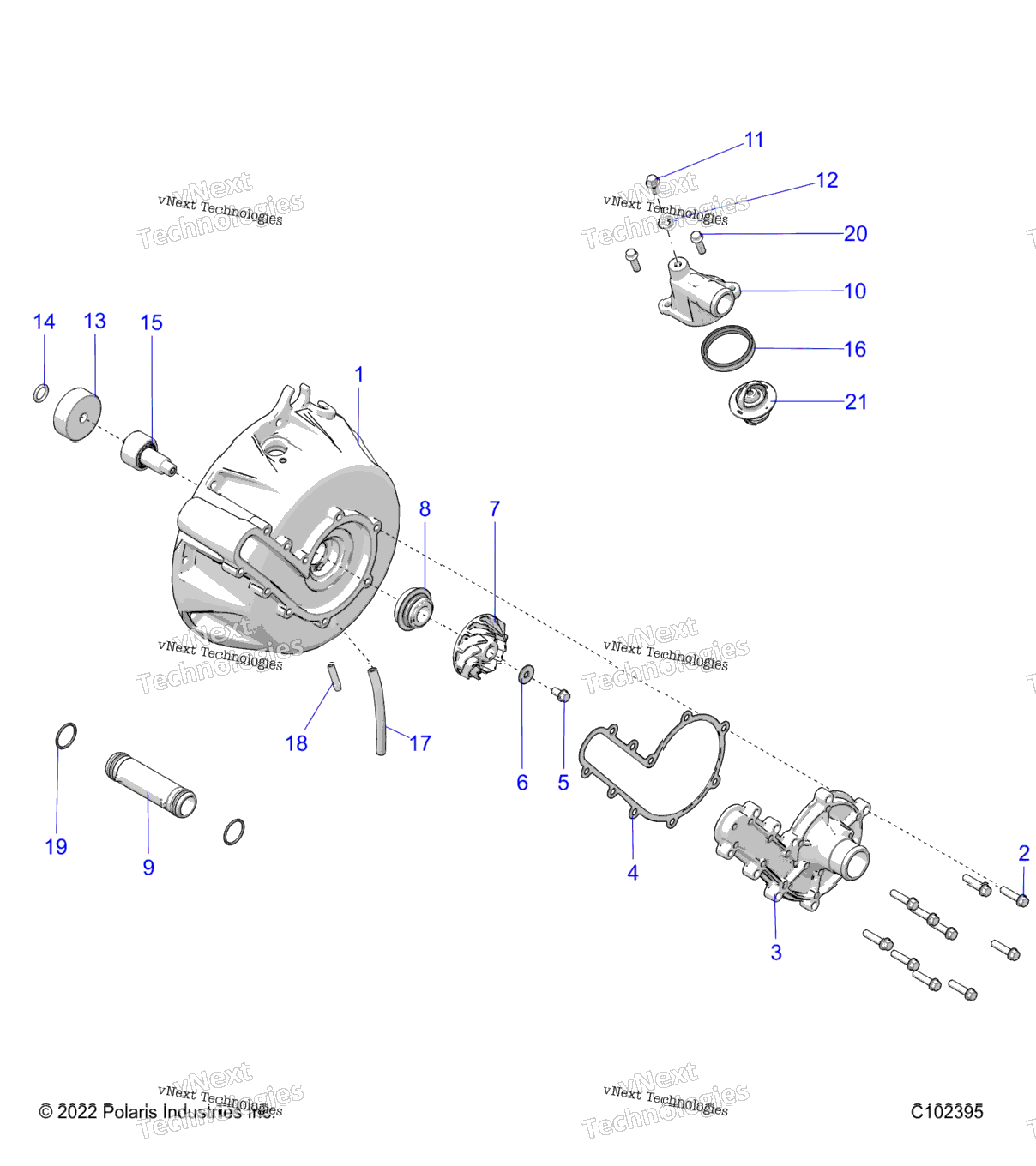 Engine, Cooling System & Water Pump A23sge95fnS95cnS95fn