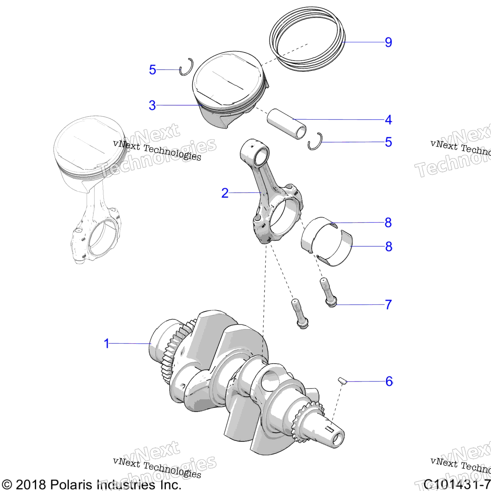 Engine, Crankshaft & Piston A23sge95fnS95cnS95fn