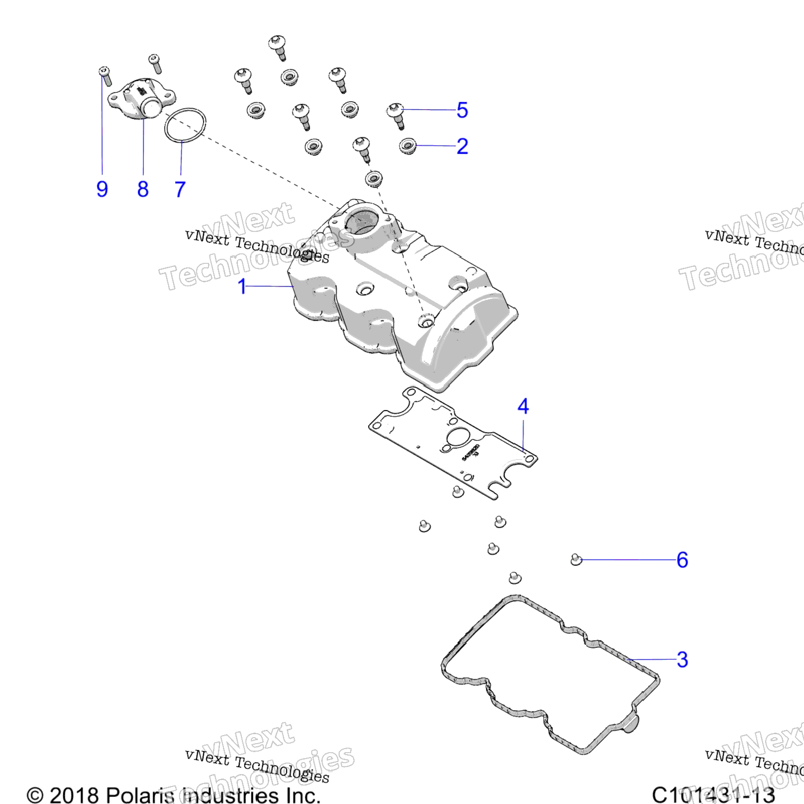 Engine, Valve Cover A23sge95fnS95cnS95fn