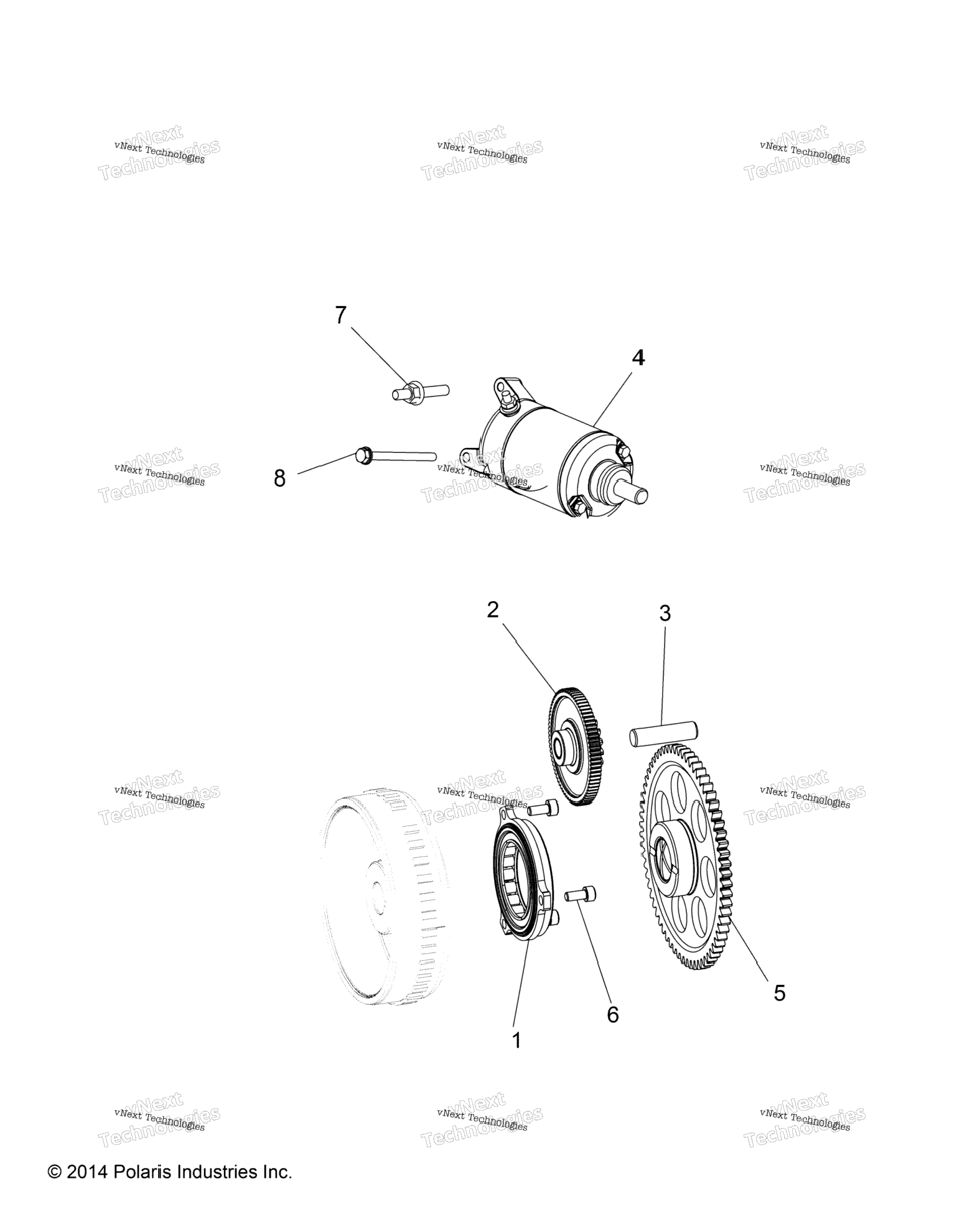 Engine, Starter Drive