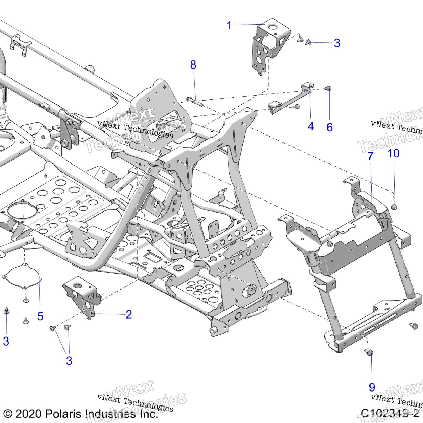 Chassis, Front Cab Supports