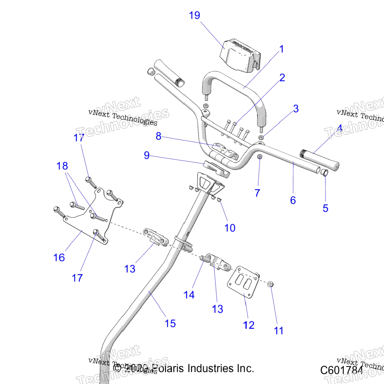 Steering, Handlebar, Steering Post