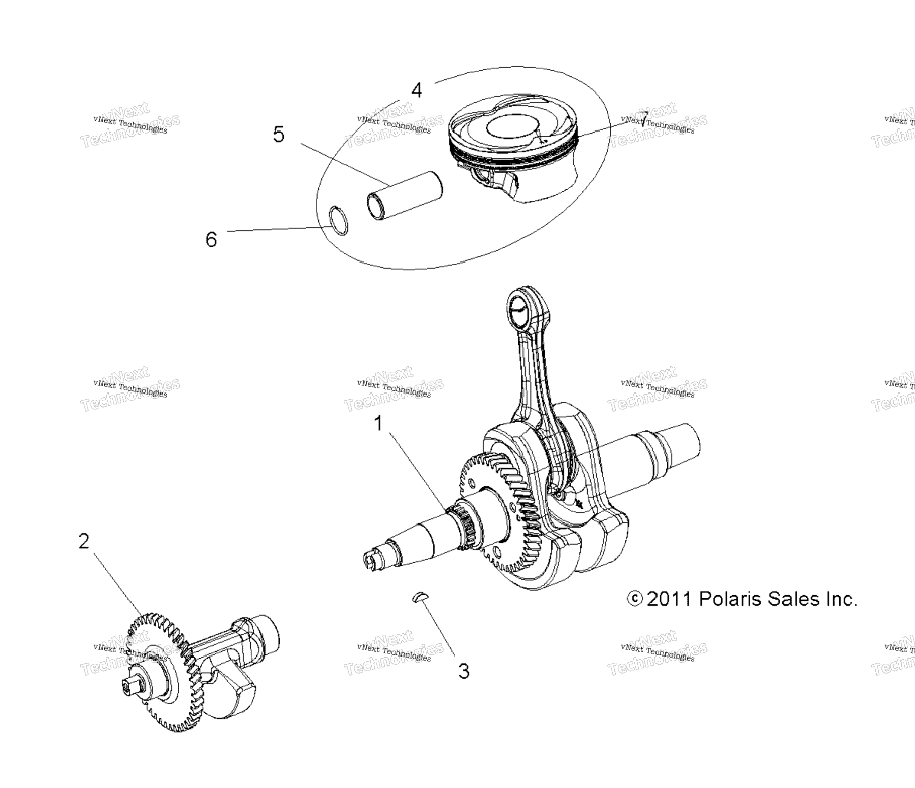 Engine, Crankshaft, Piston & Balance Shaft