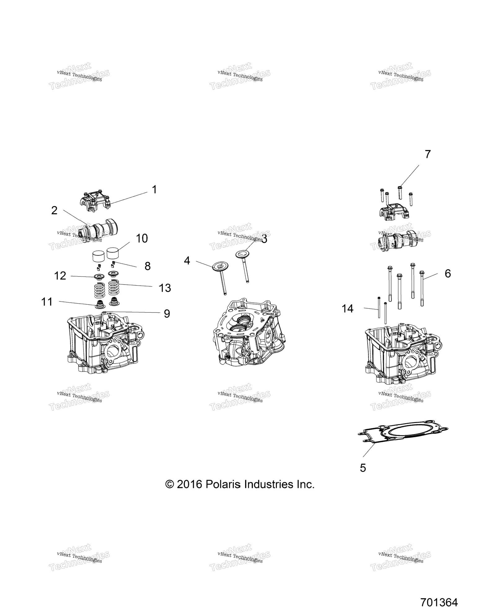 Engine, Cylinder Head, Cams & Valves