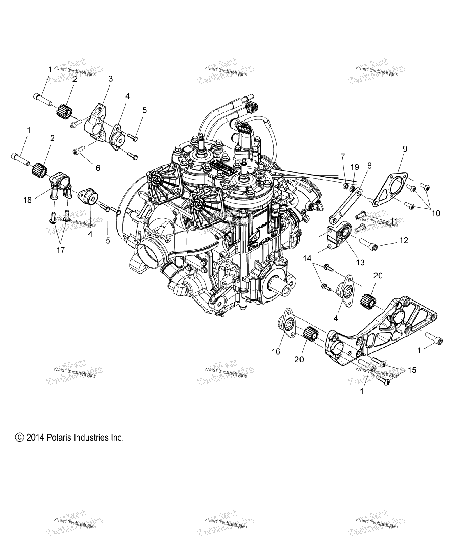 Engine, Mounting