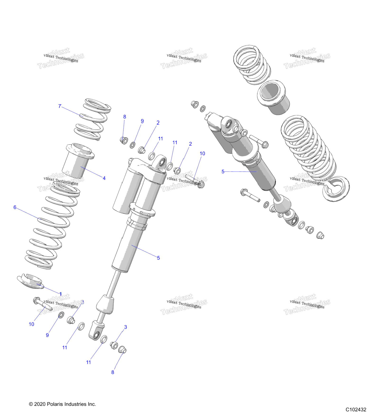 Suspension, Shock, Rear