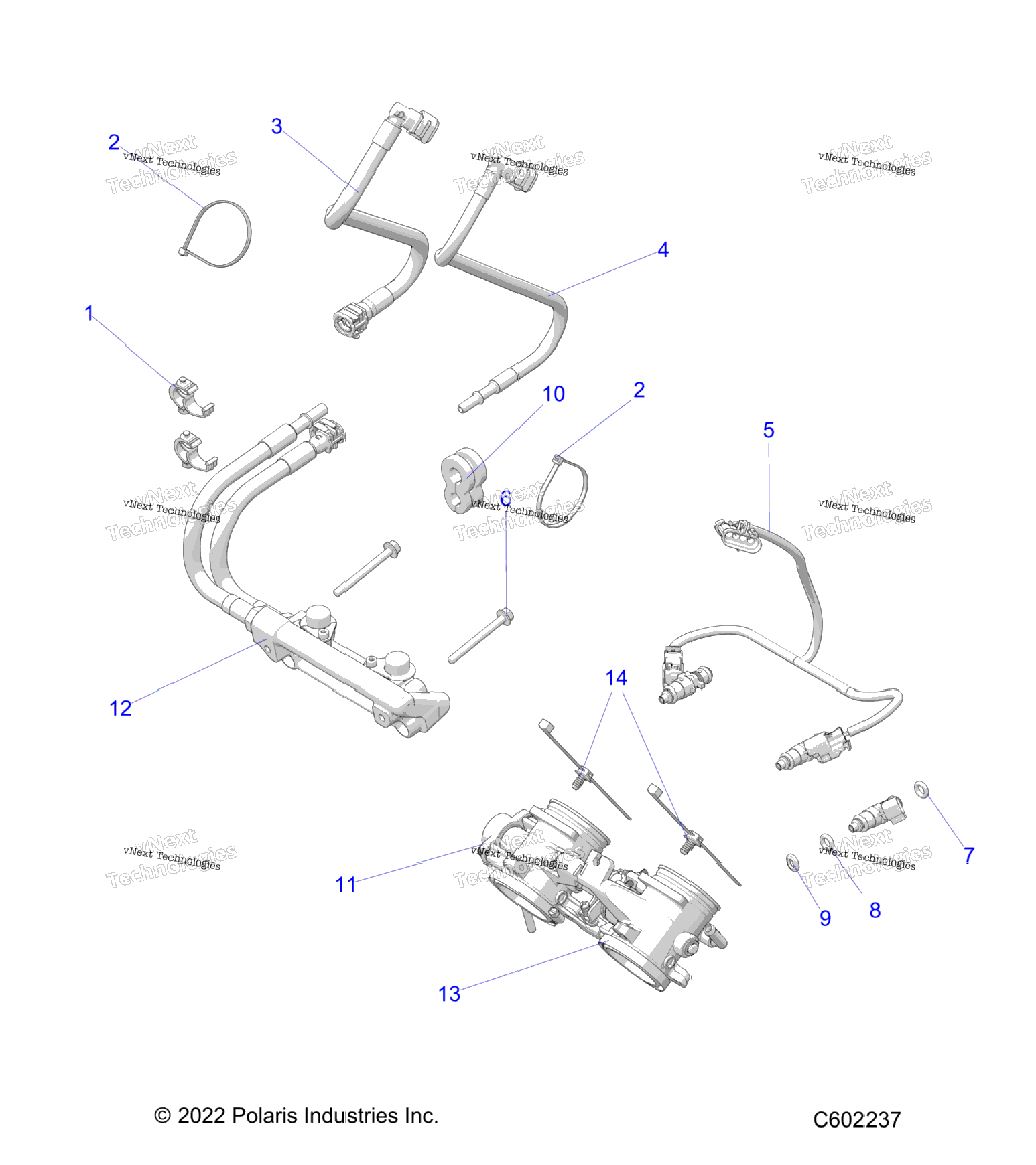 Fuel System, Rail, Lines & Throttle Body