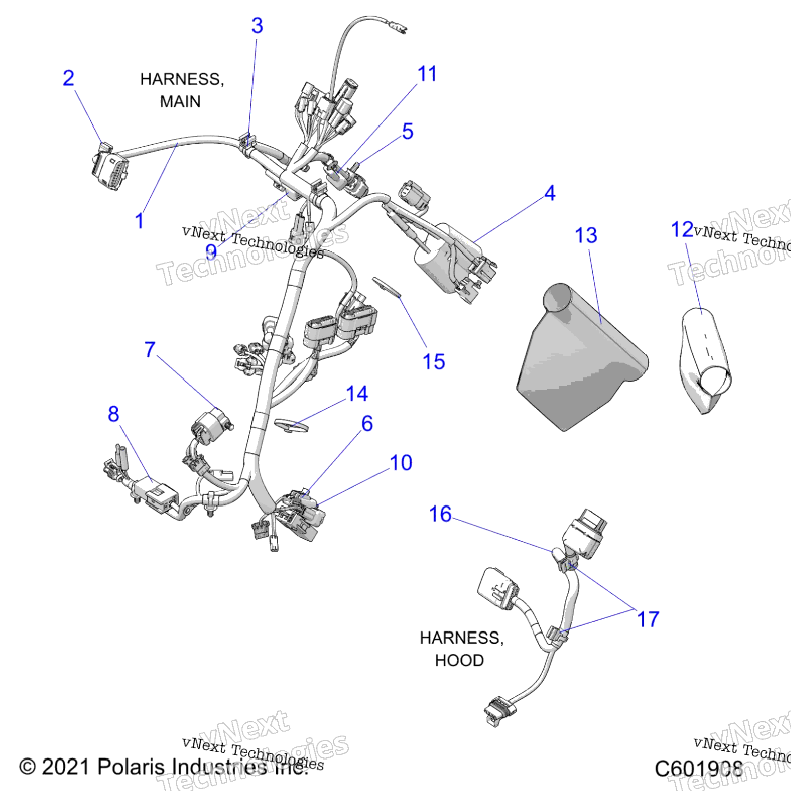 Electrical, Wire Harness All Options