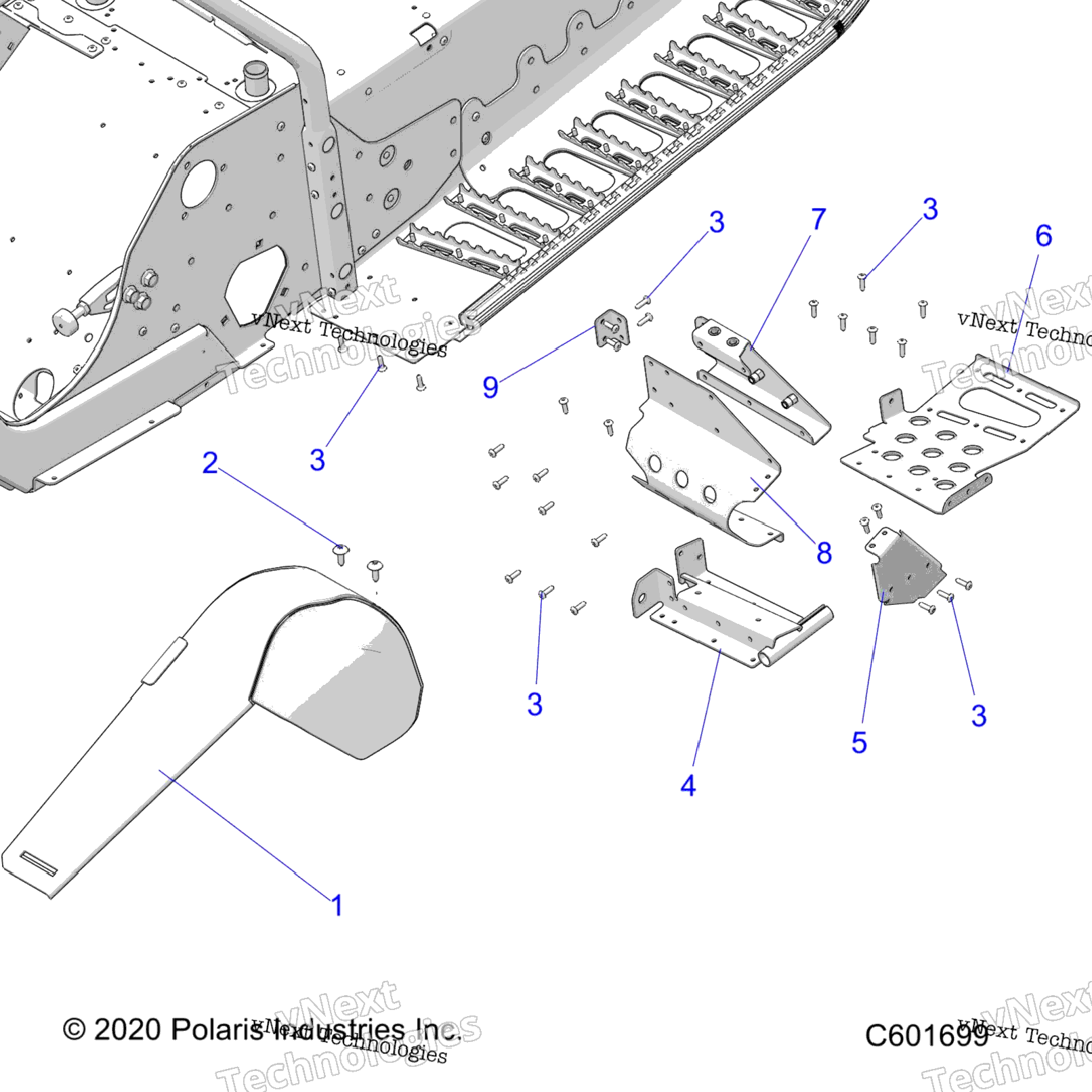 Chassis, Footrestlh & Clutch Guard S23mdx6dsa6Dea