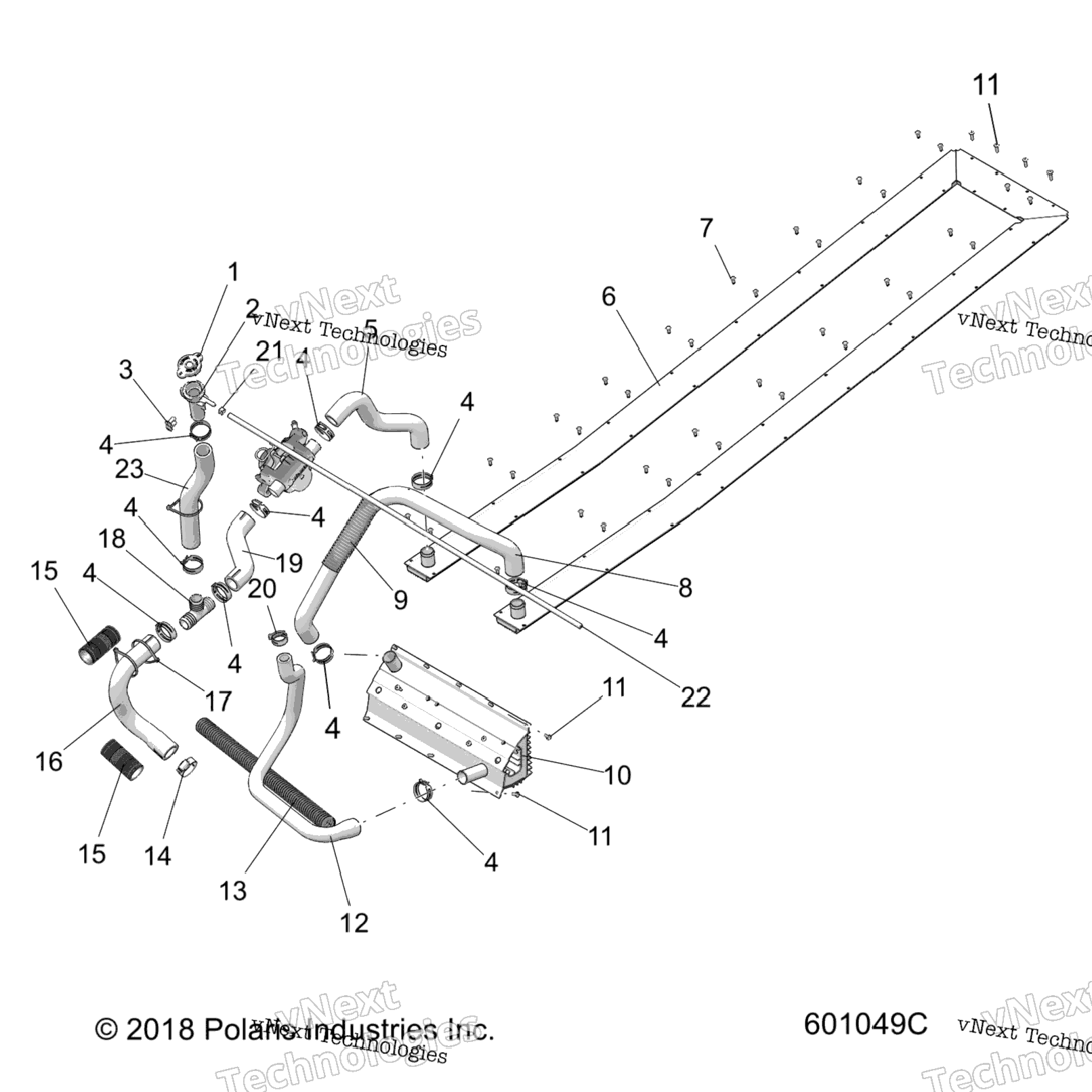 Engine, Cooling System S23mdx6dsa6Dea