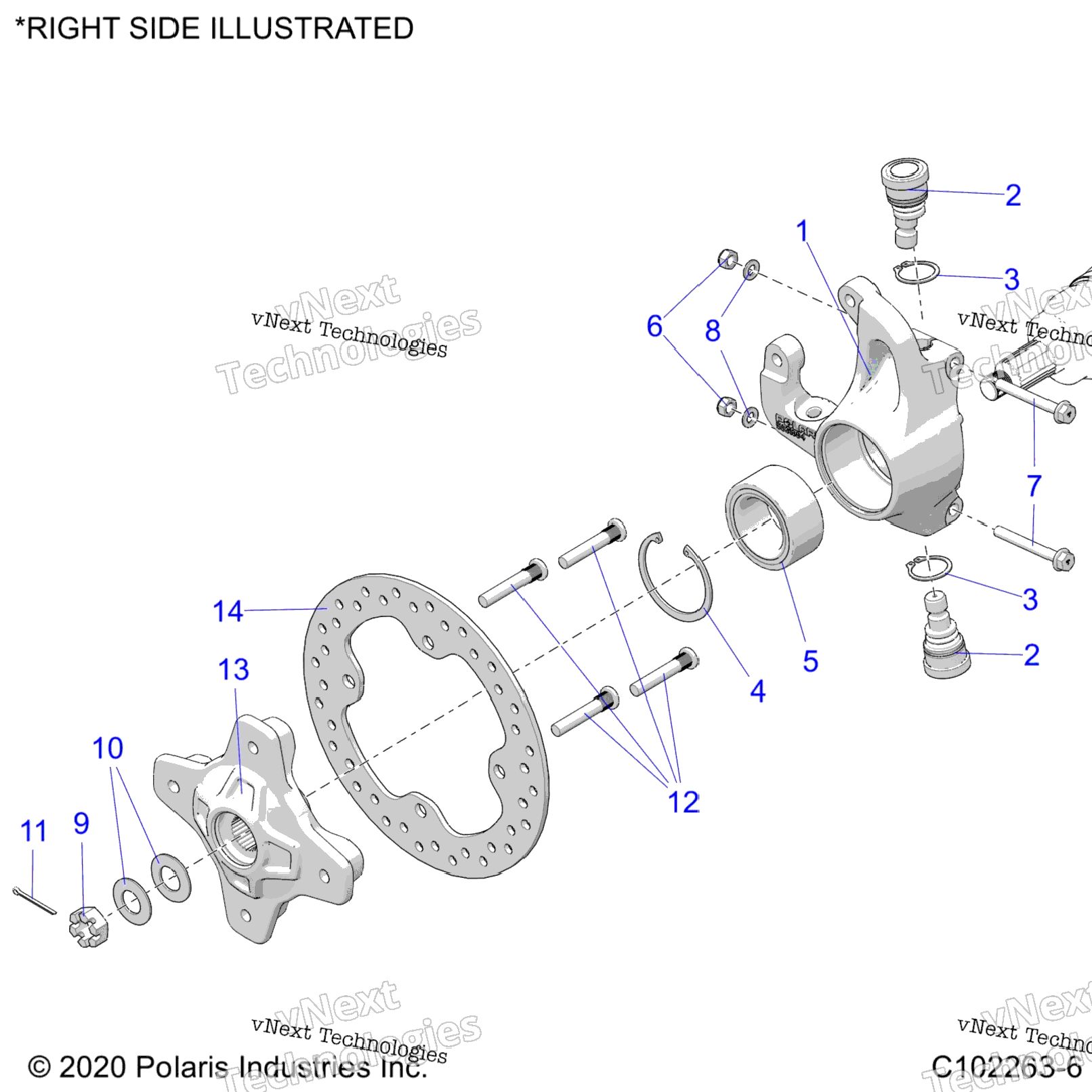 Suspension, Front Hubs, Knuckles & Brake Disc