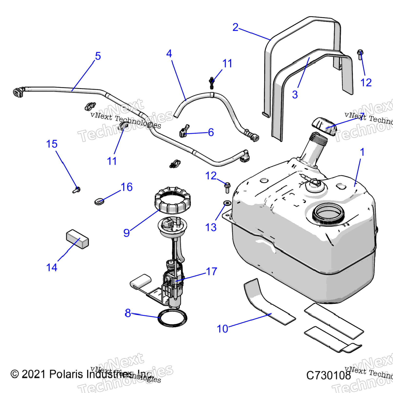 Body, Fuel Tank Asm