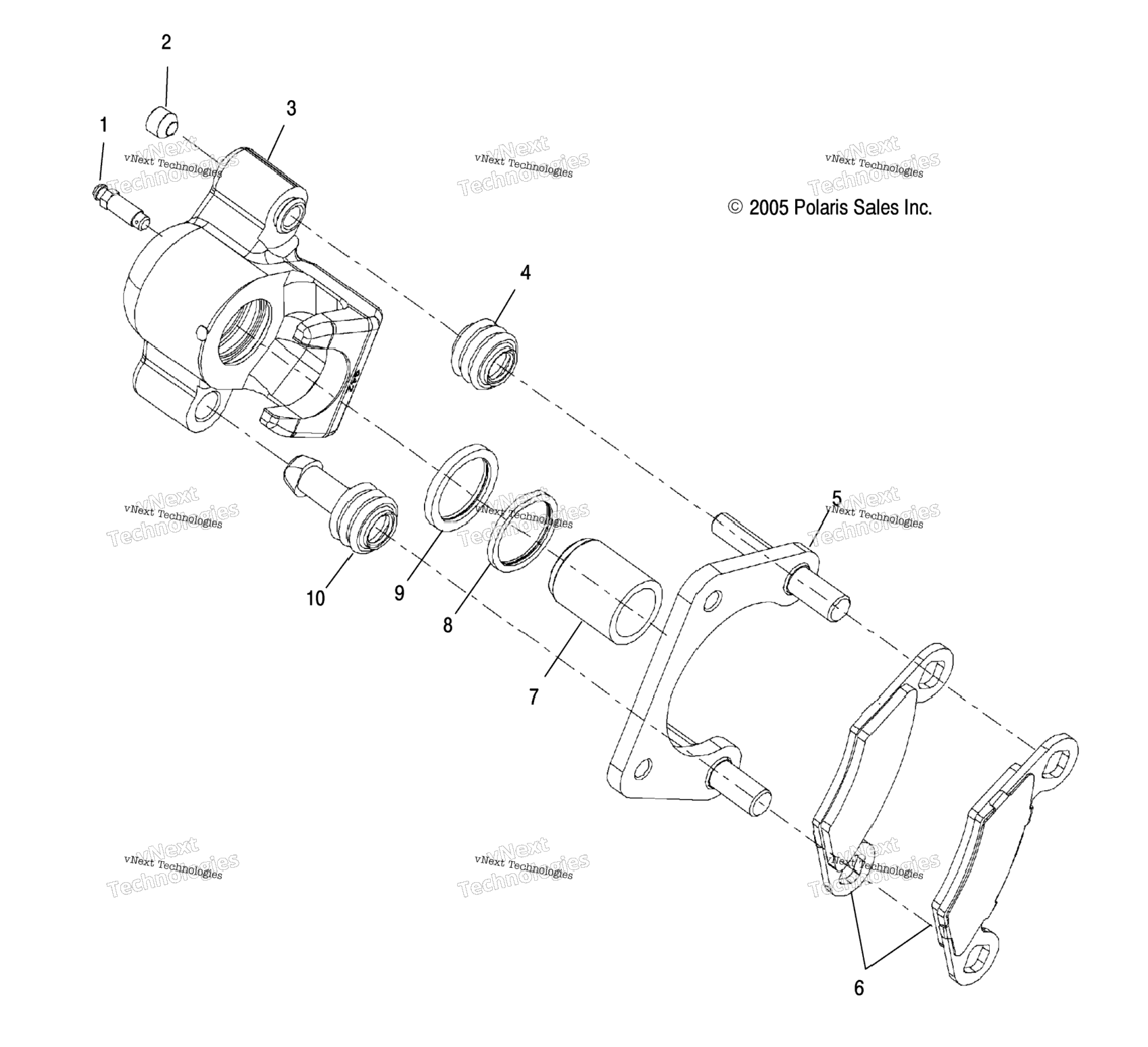 Brakes, Caliper, Rear