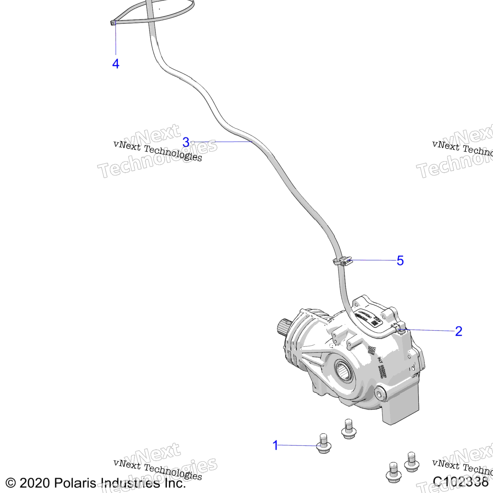 Drive Train, Gearcase Mounting, Front