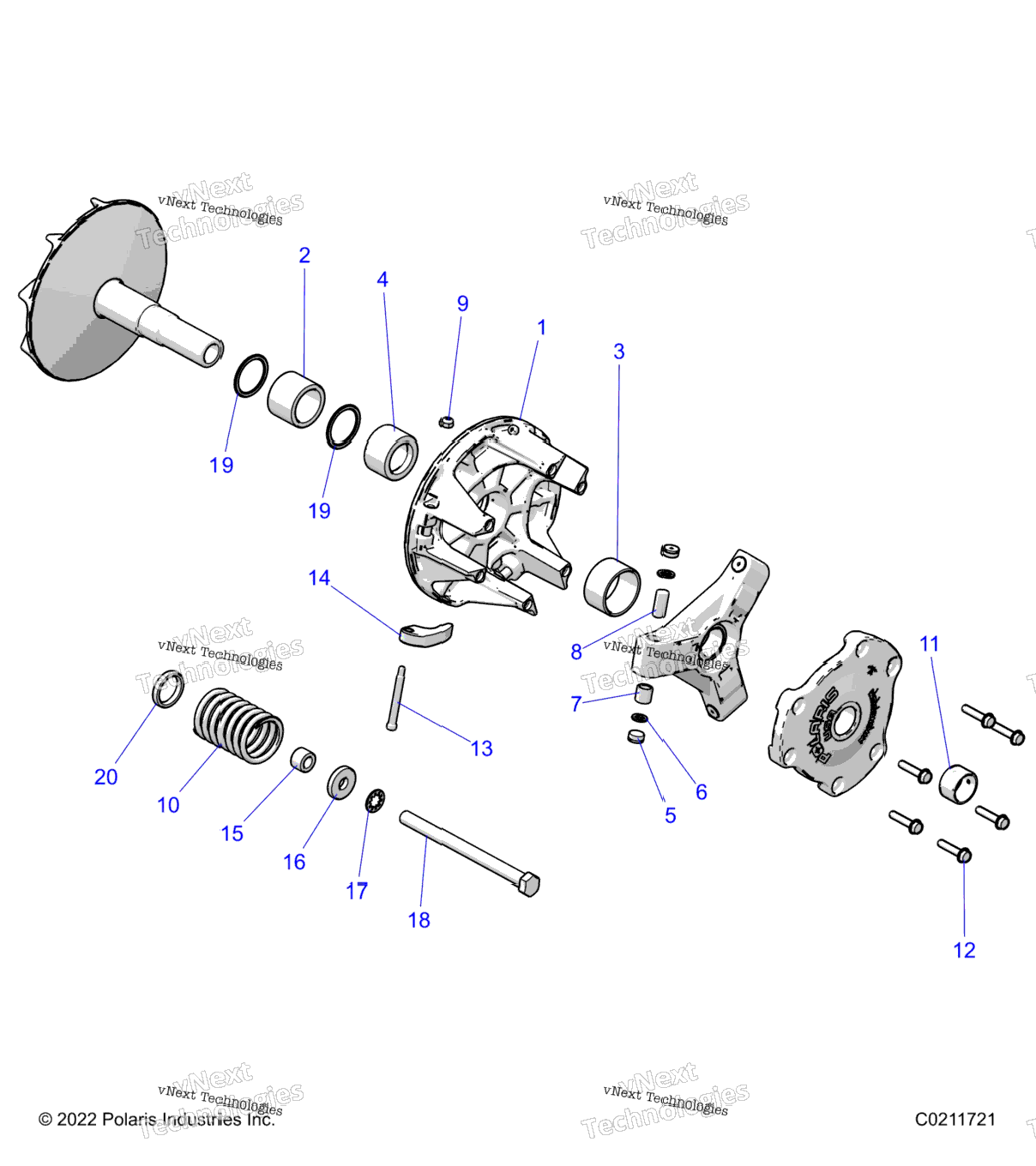 Drive Train, Primary Clutch