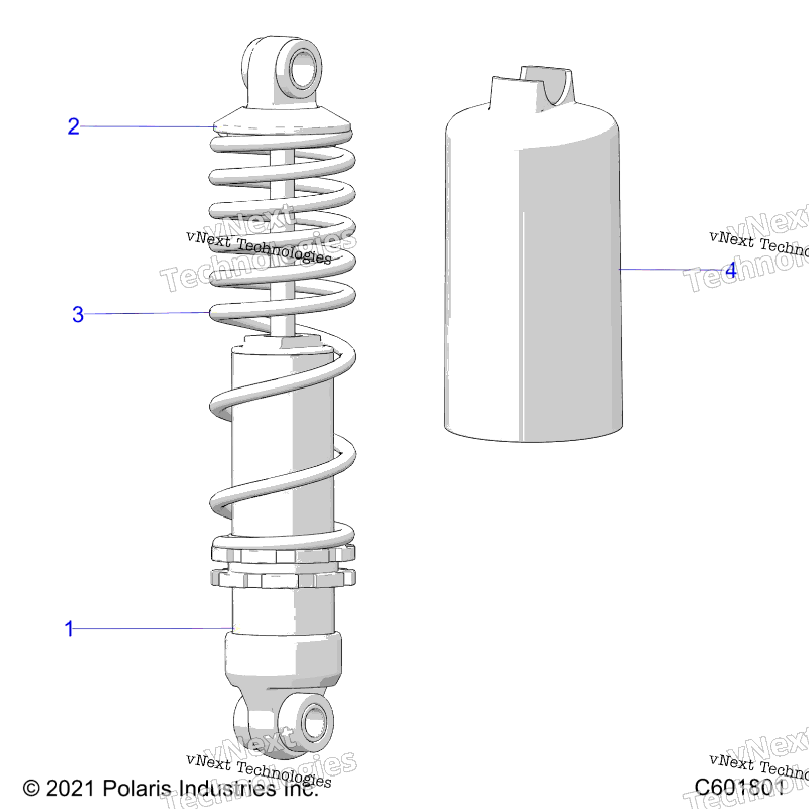 Suspension, Shock, Front Track