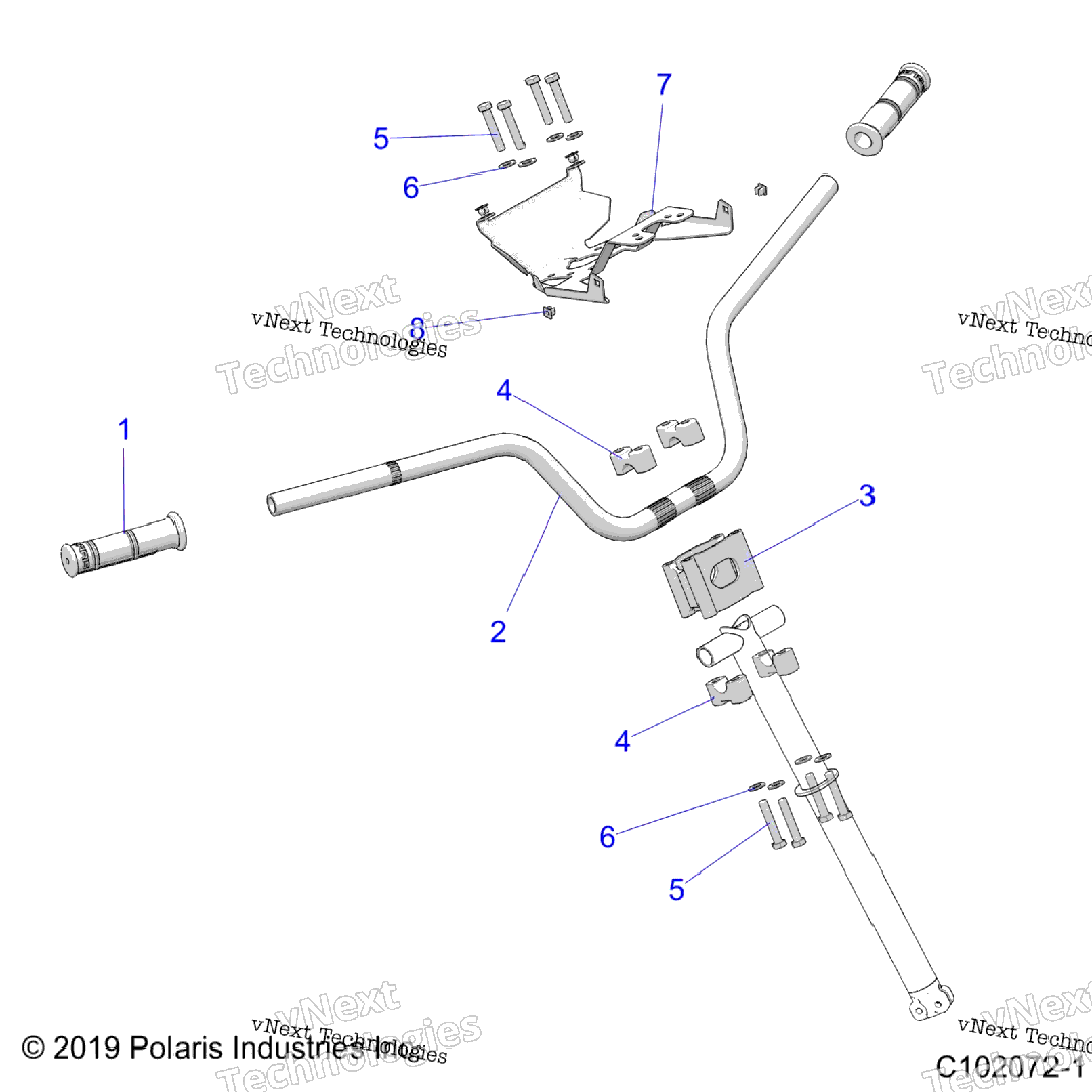 Steering, Handlebar & Clamps