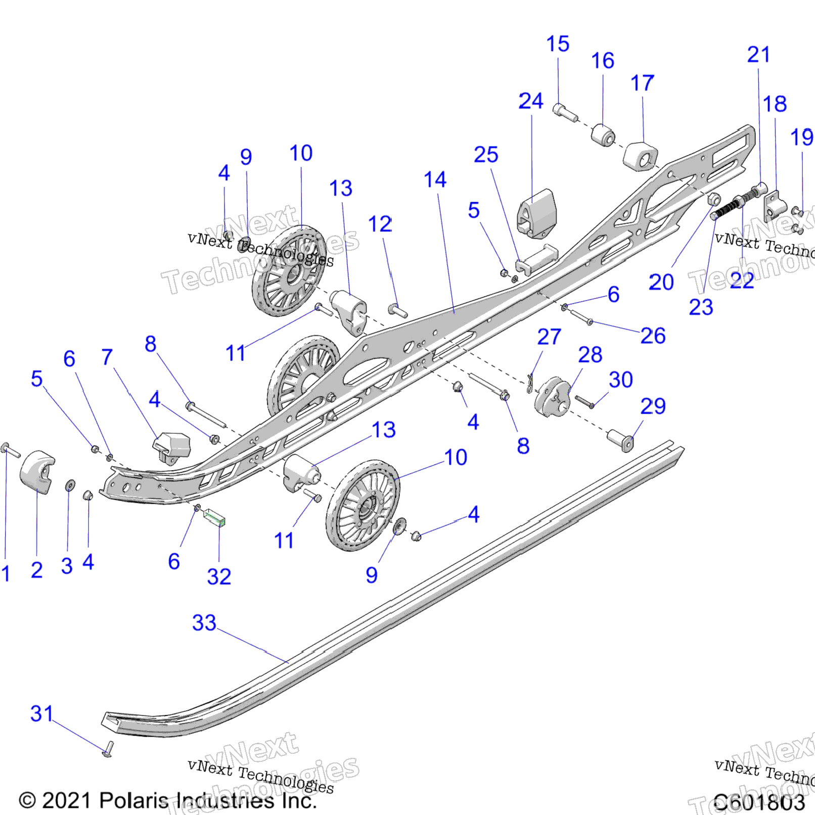 Suspension, Rail, LhRh