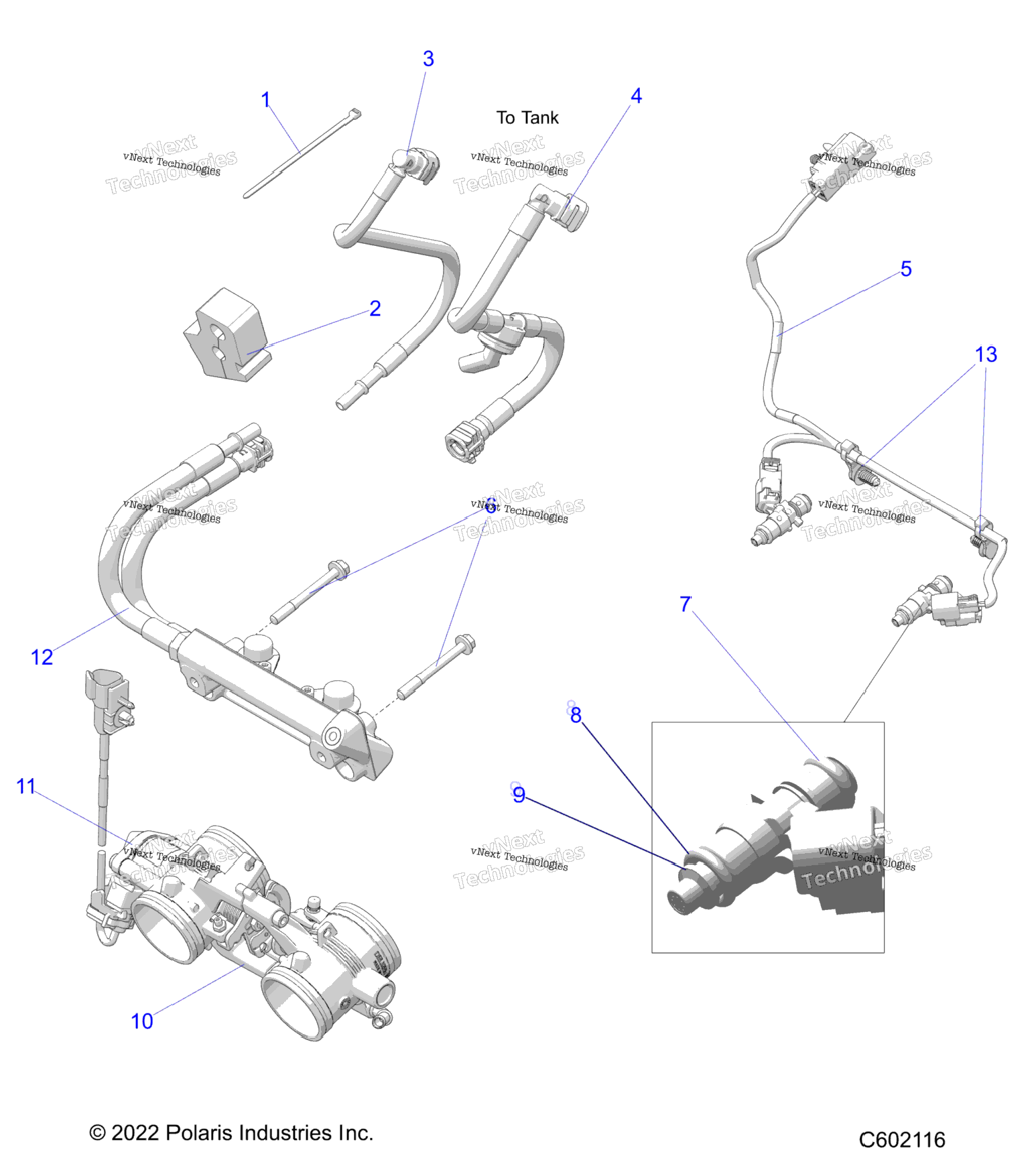 Fuel System, Rail, Lines & Throttle Body