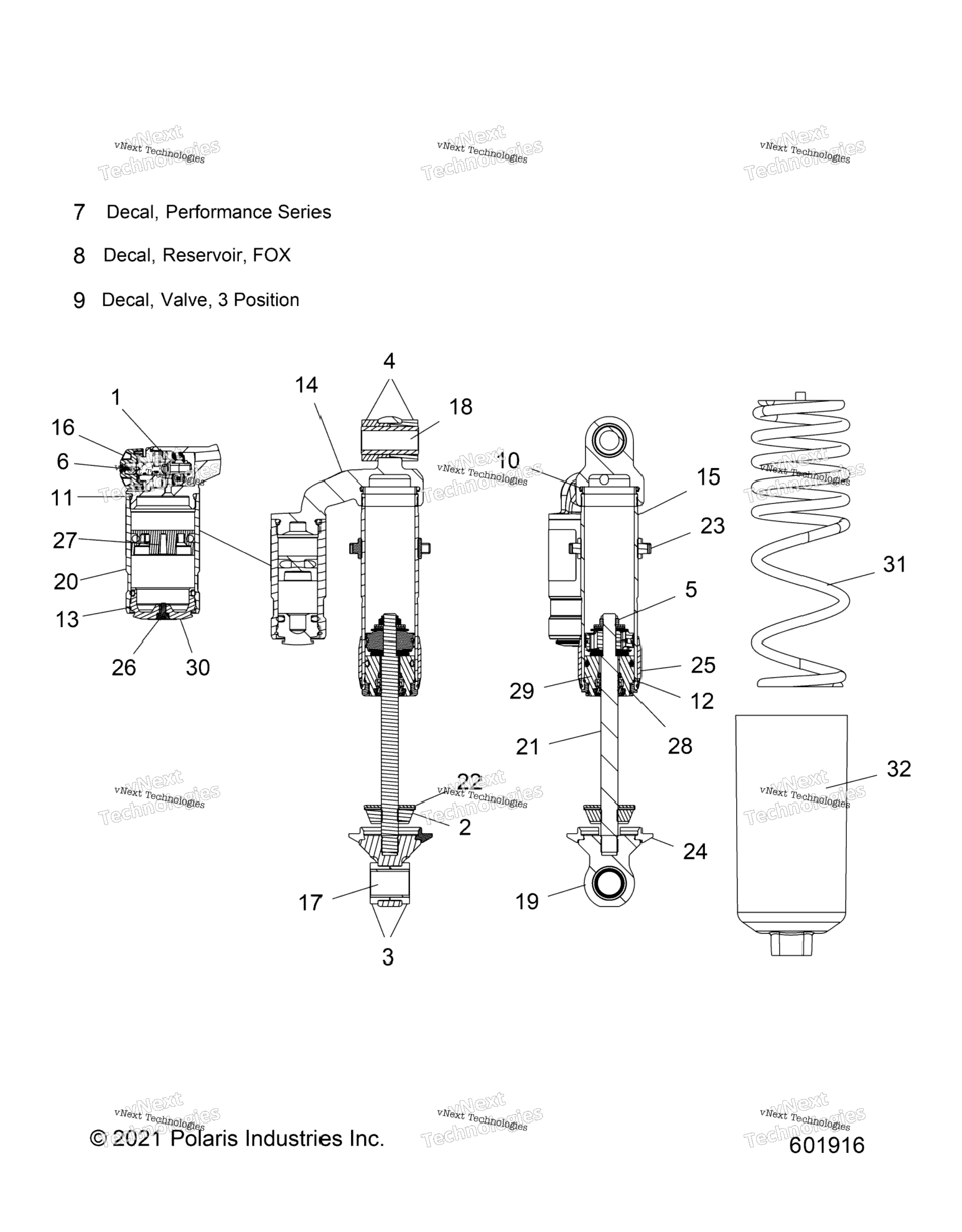 Suspension, Shock, Front Track (601916)