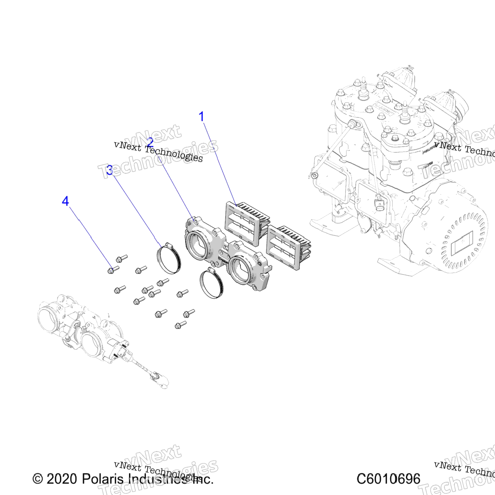 Engine, Reed Valve S22mdx6dsa6Dea