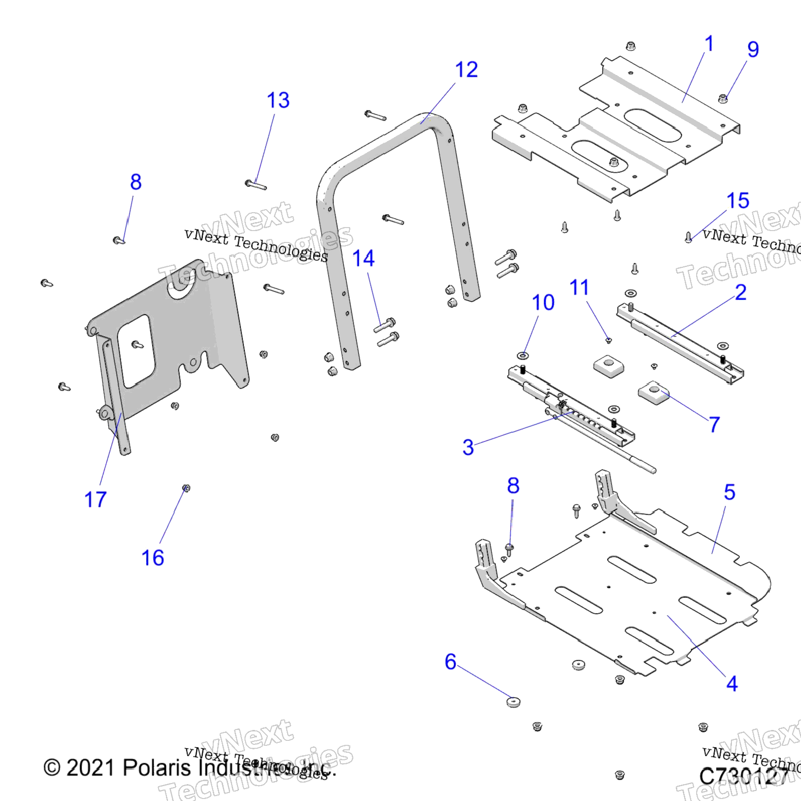 Body, Seat Slider Drivers Seat R22mas57c1C9Ck