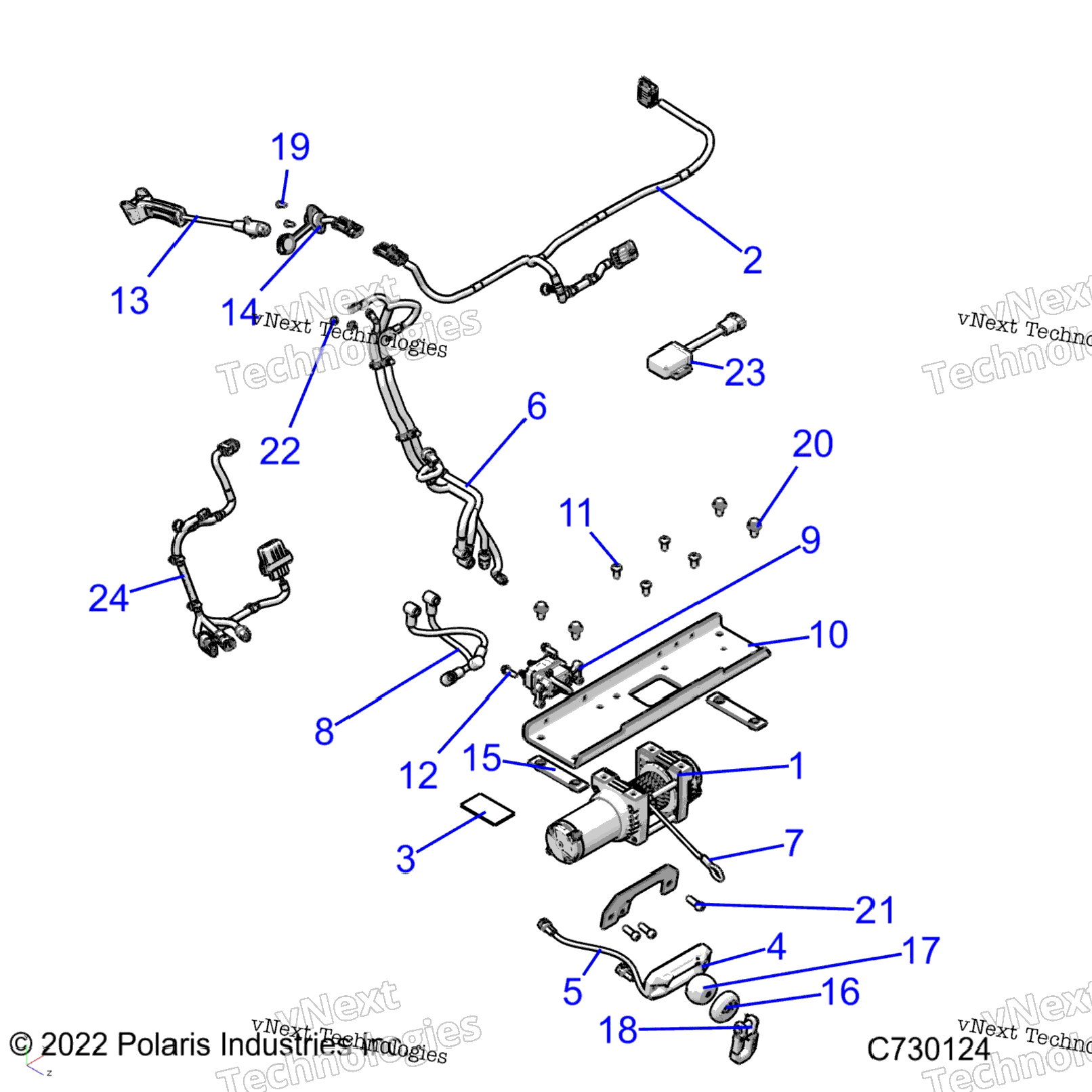 Body, Winch R22mas57ck