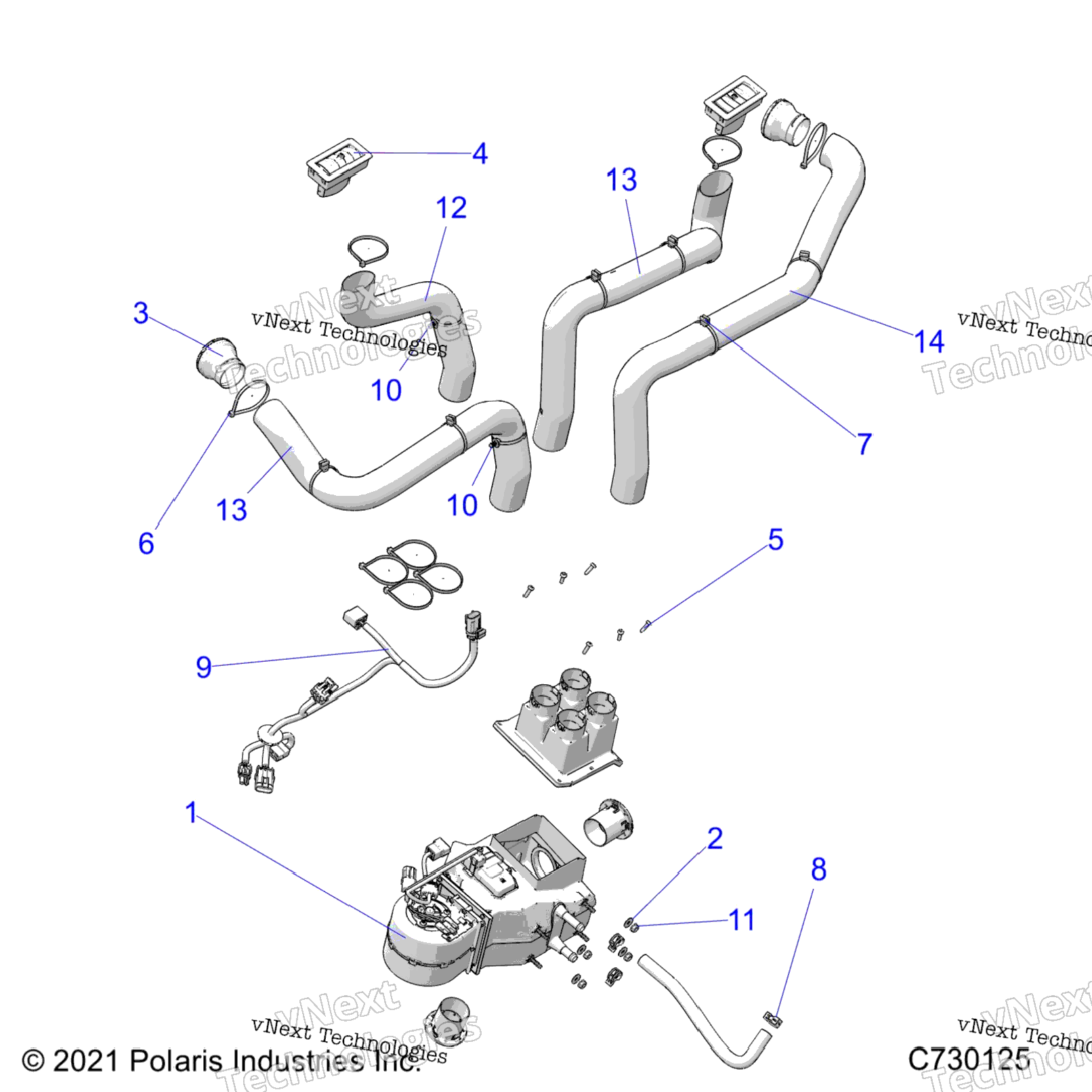 Engine, Heater, Cab R22mas57ck