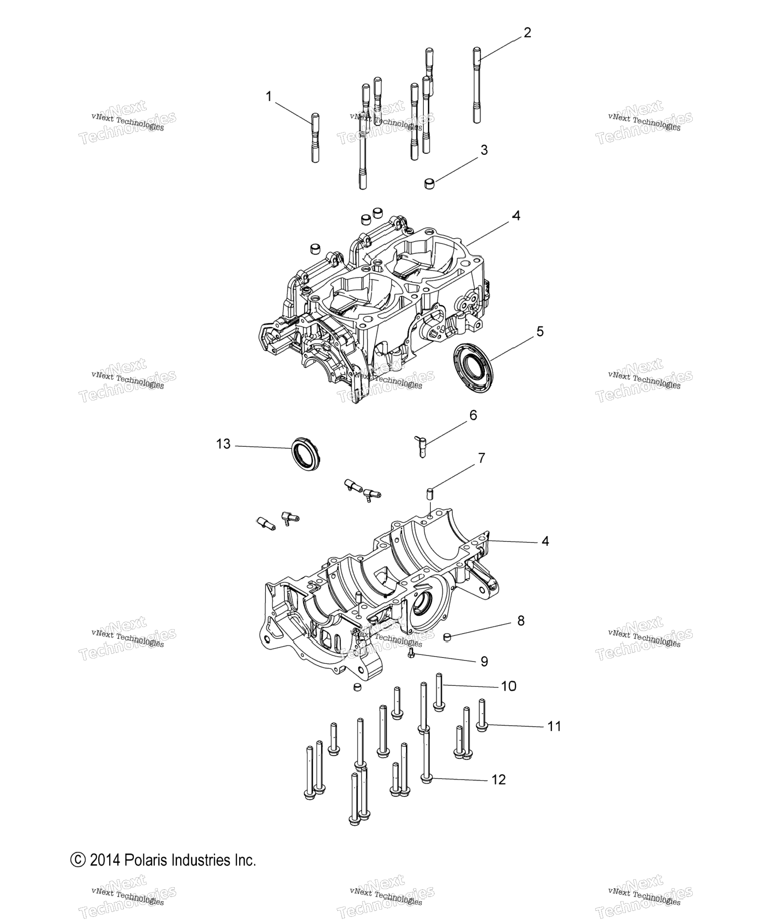 Engine, Crankcase