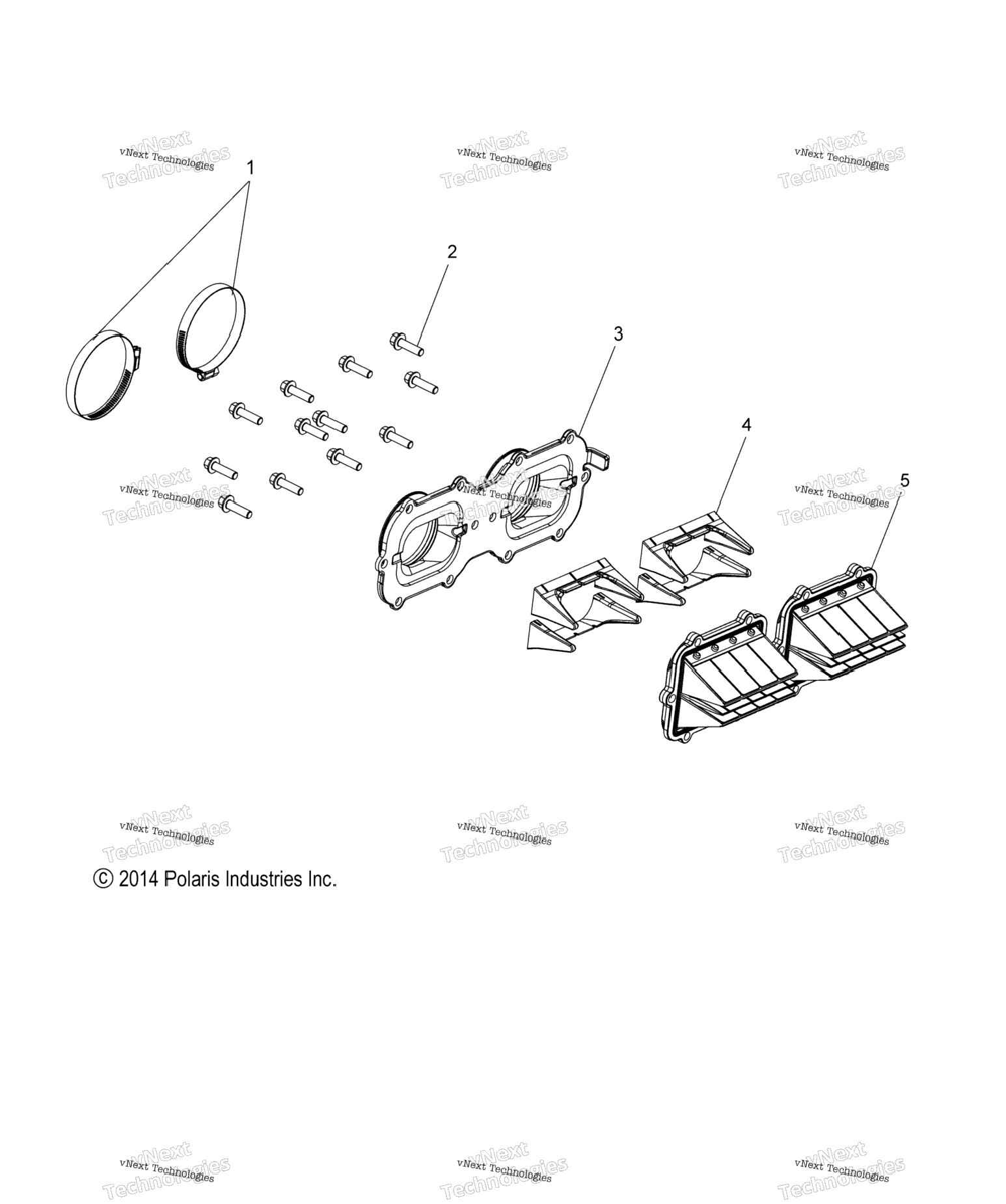 Engine, Reed Valve & Throttle Body Adaptor