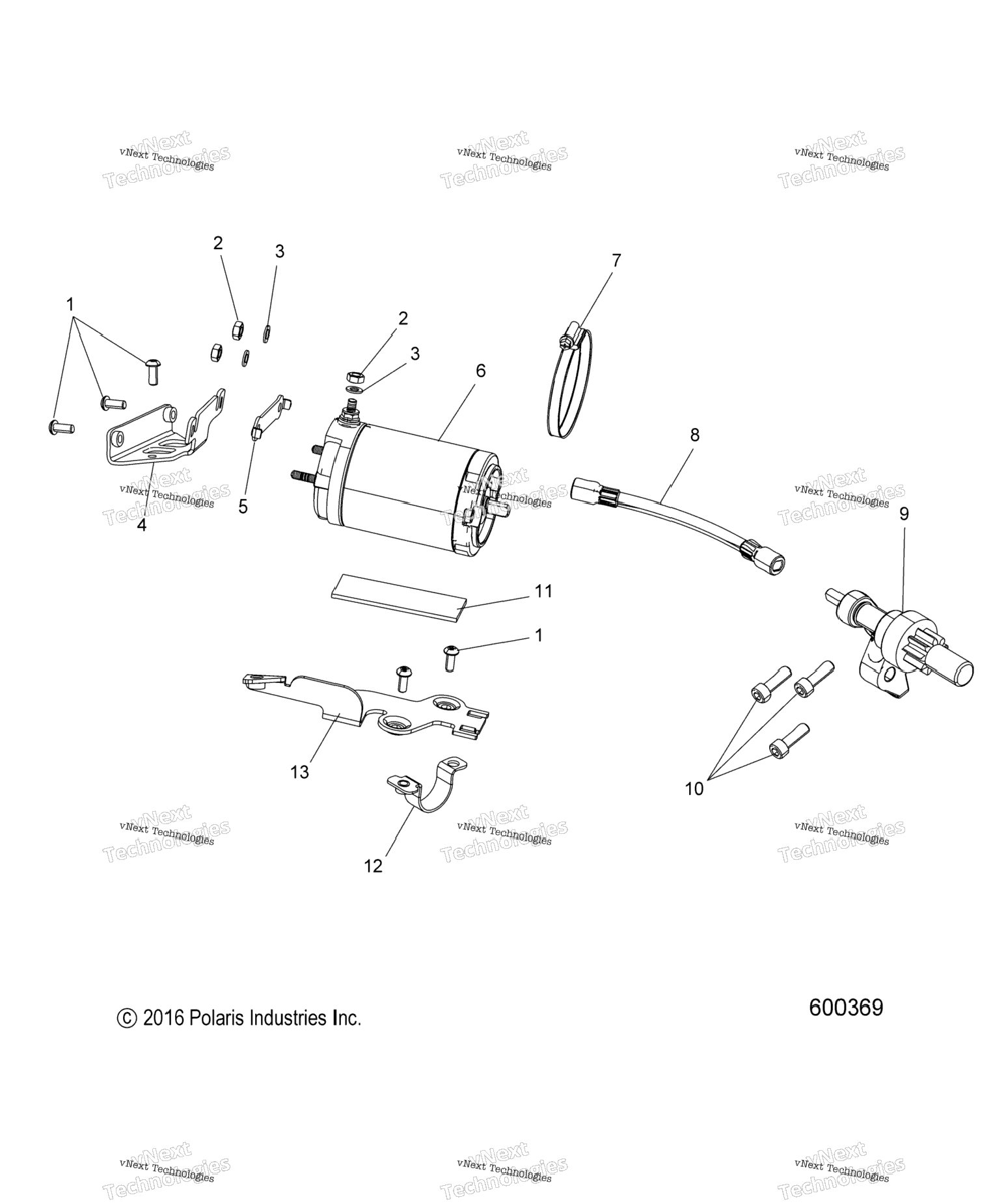 Engine, Starter Motor E.S