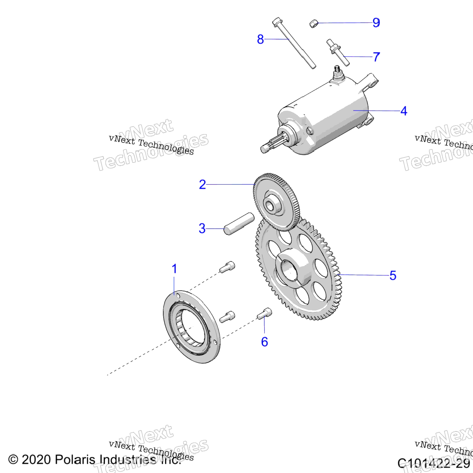 Engine, Starter Drive