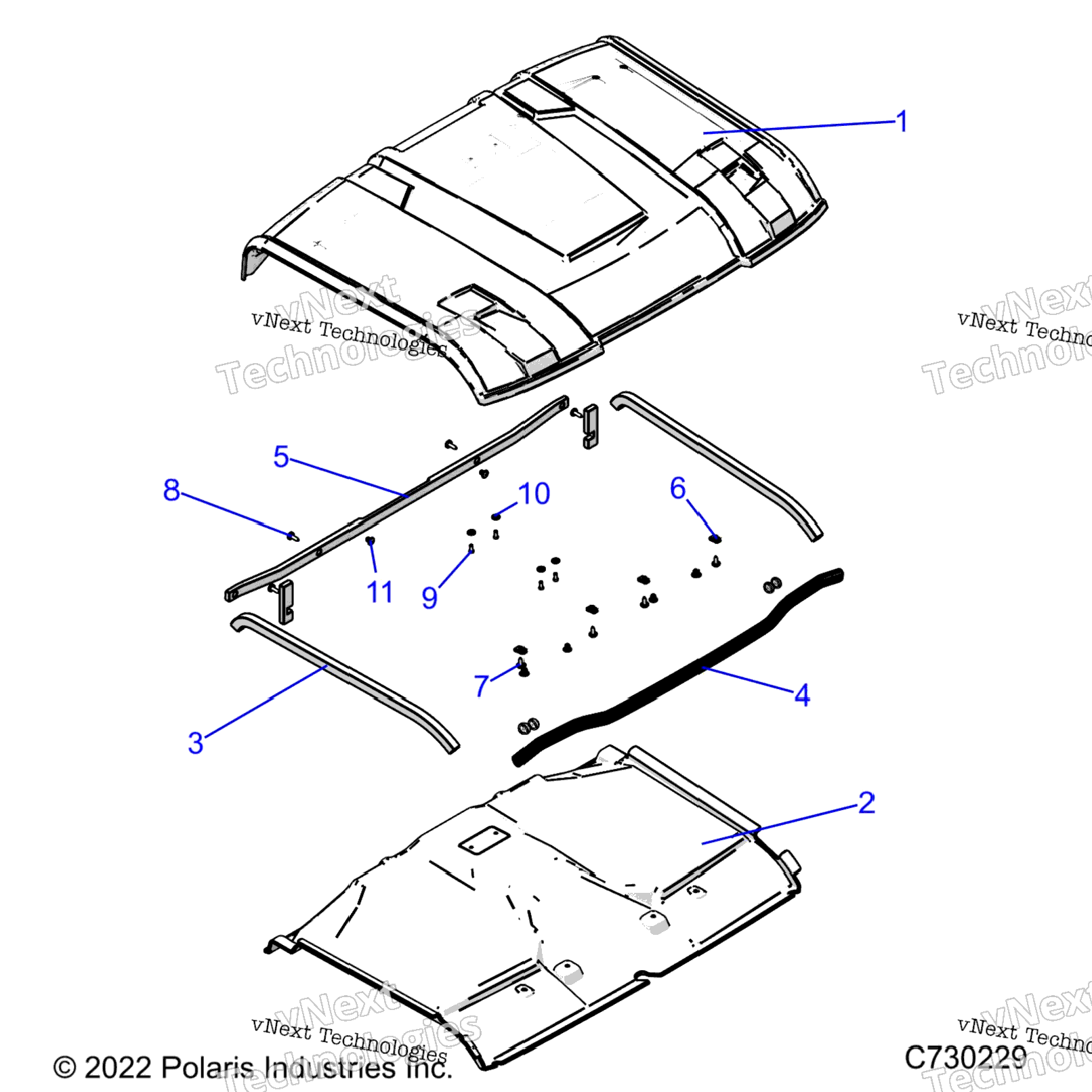 Body, Roof, Liner And Seals