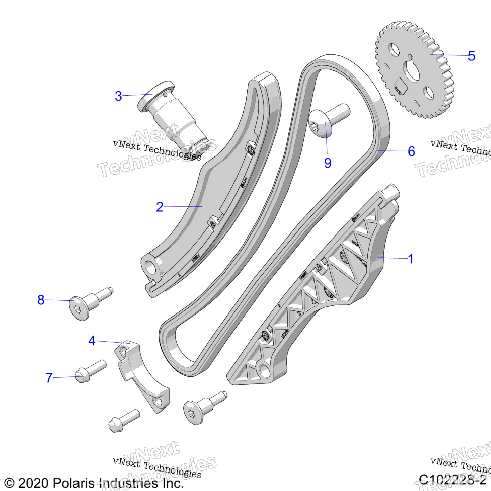 Engine, Cam Chain & Sprocket