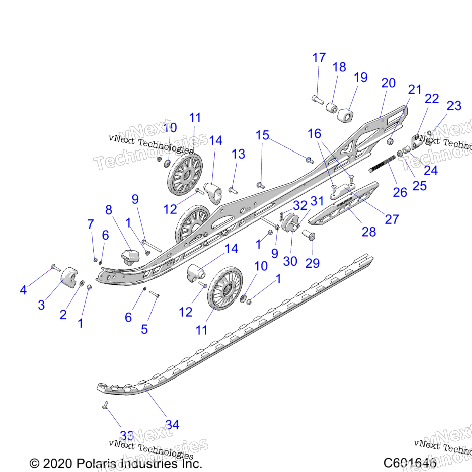 Suspension, Rail Beam LhRh All Options